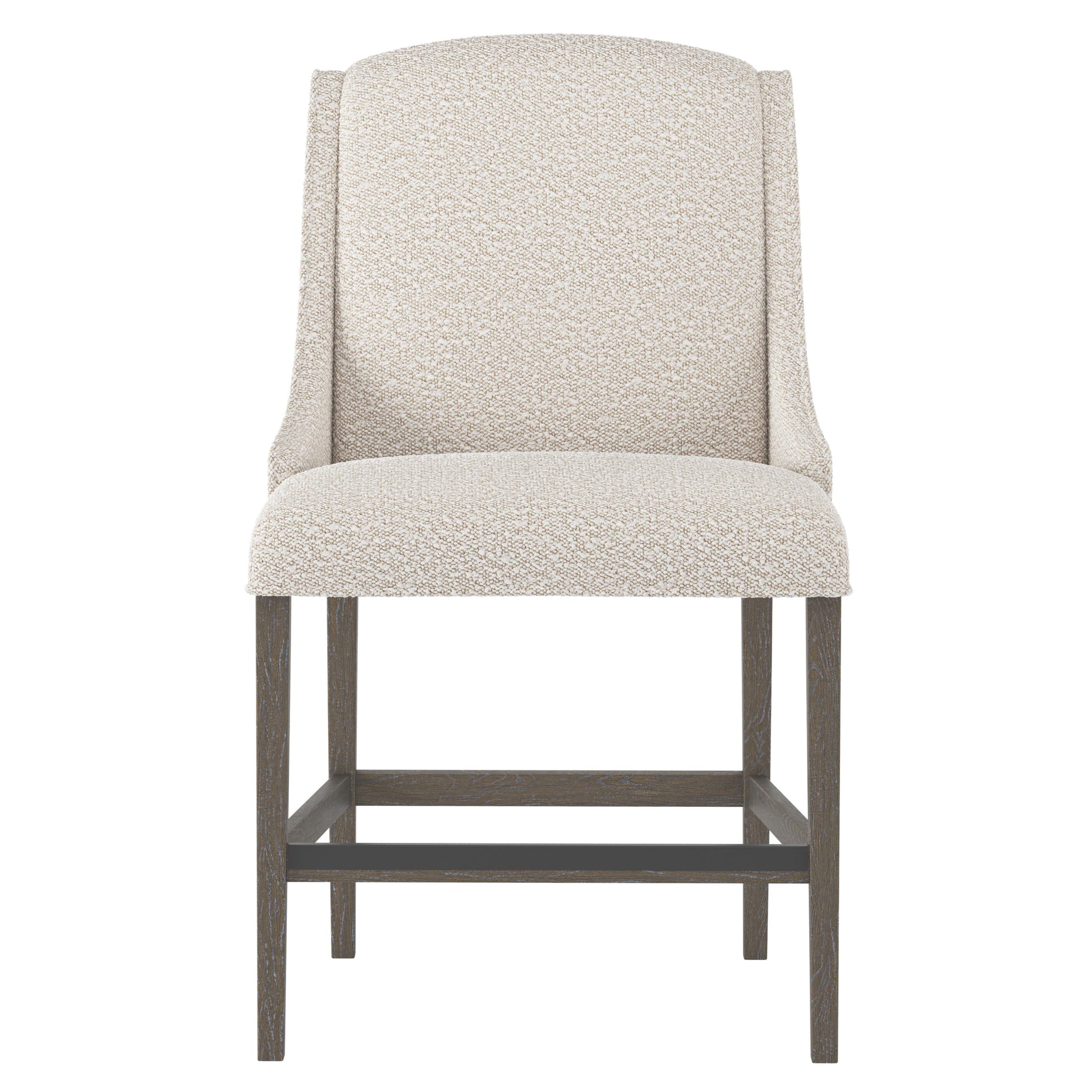 Slope Portobello/White/Cream Fabric Counter Stool - Ornate Home