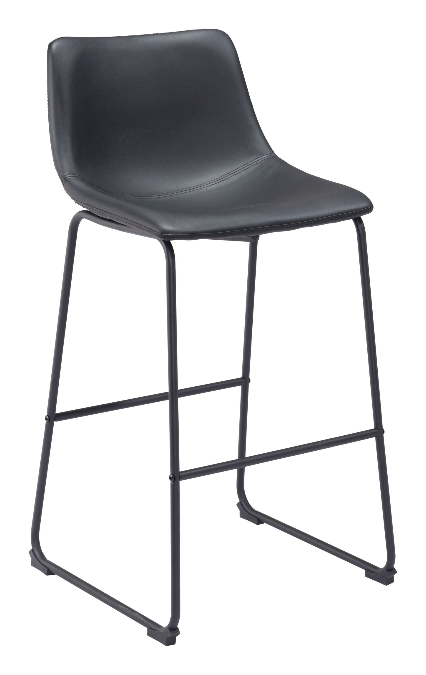 Smart Black Barstool (Set of 2) - Ornate Home