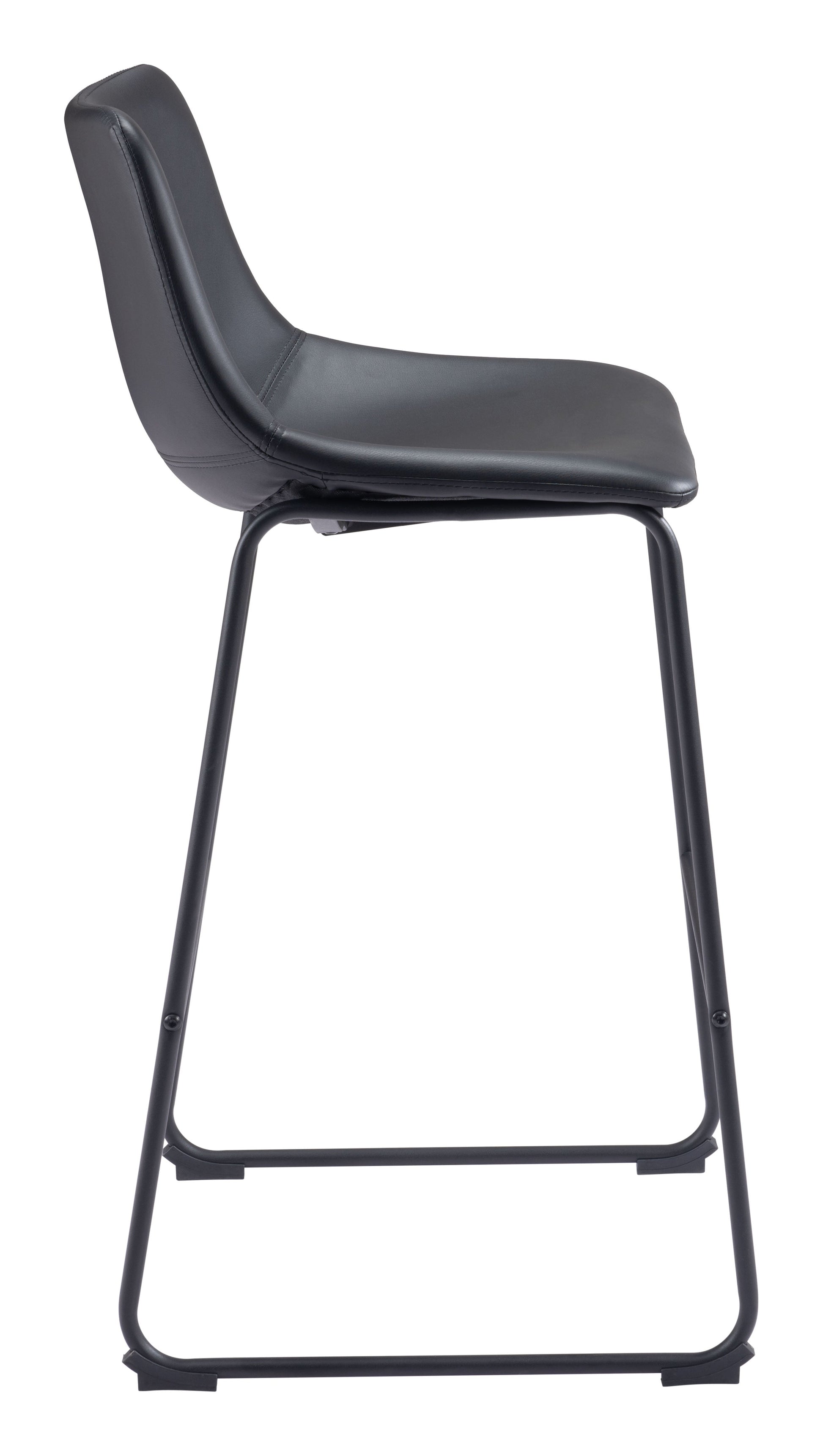 Smart Black Barstool (Set of 2) - Ornate Home