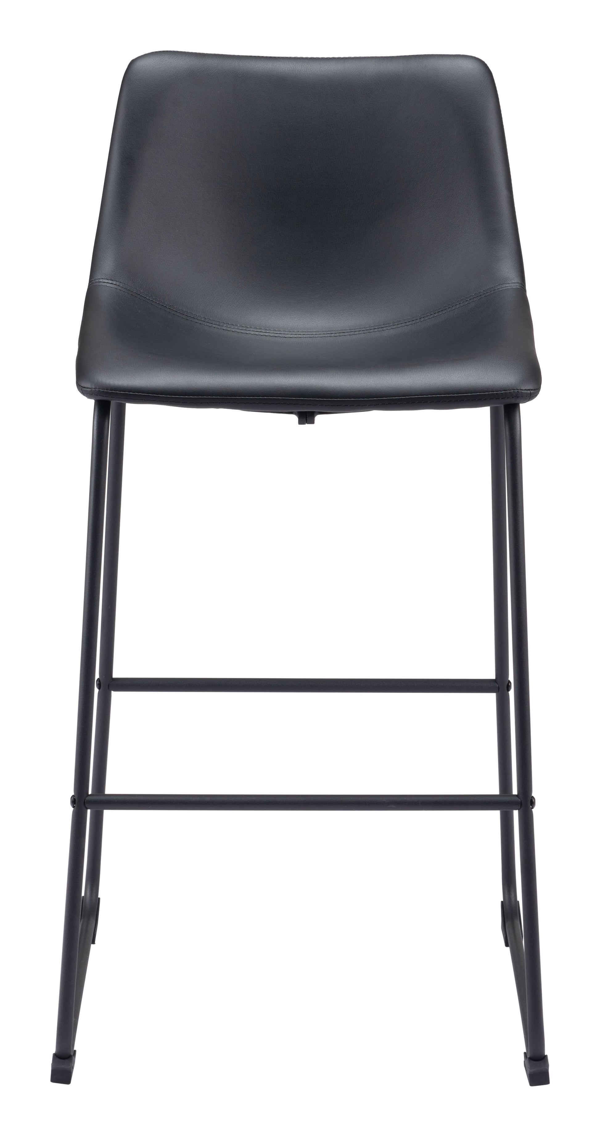 Smart Black Barstool (Set of 2) - Ornate Home