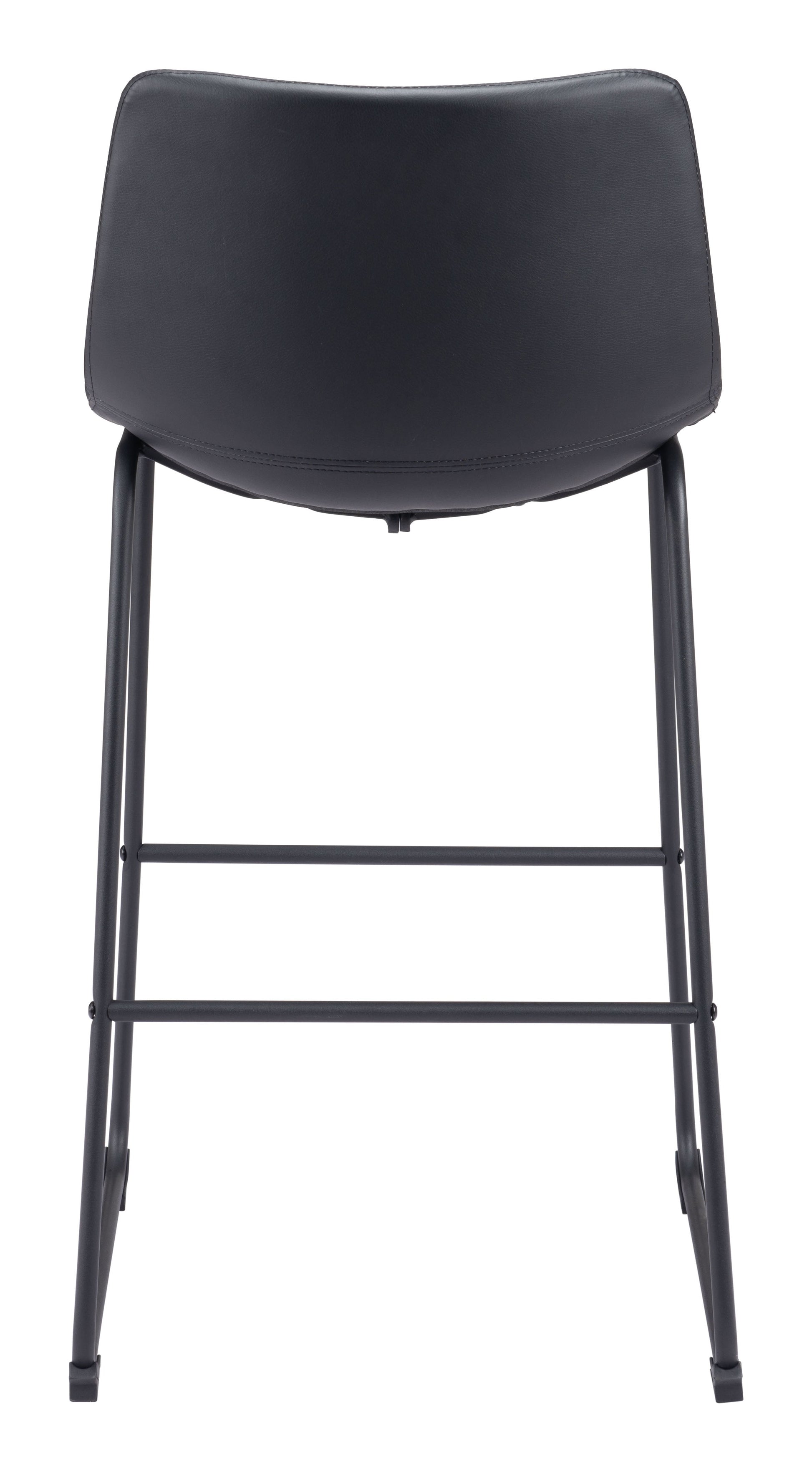 Smart Black Barstool (Set of 2) - Ornate Home