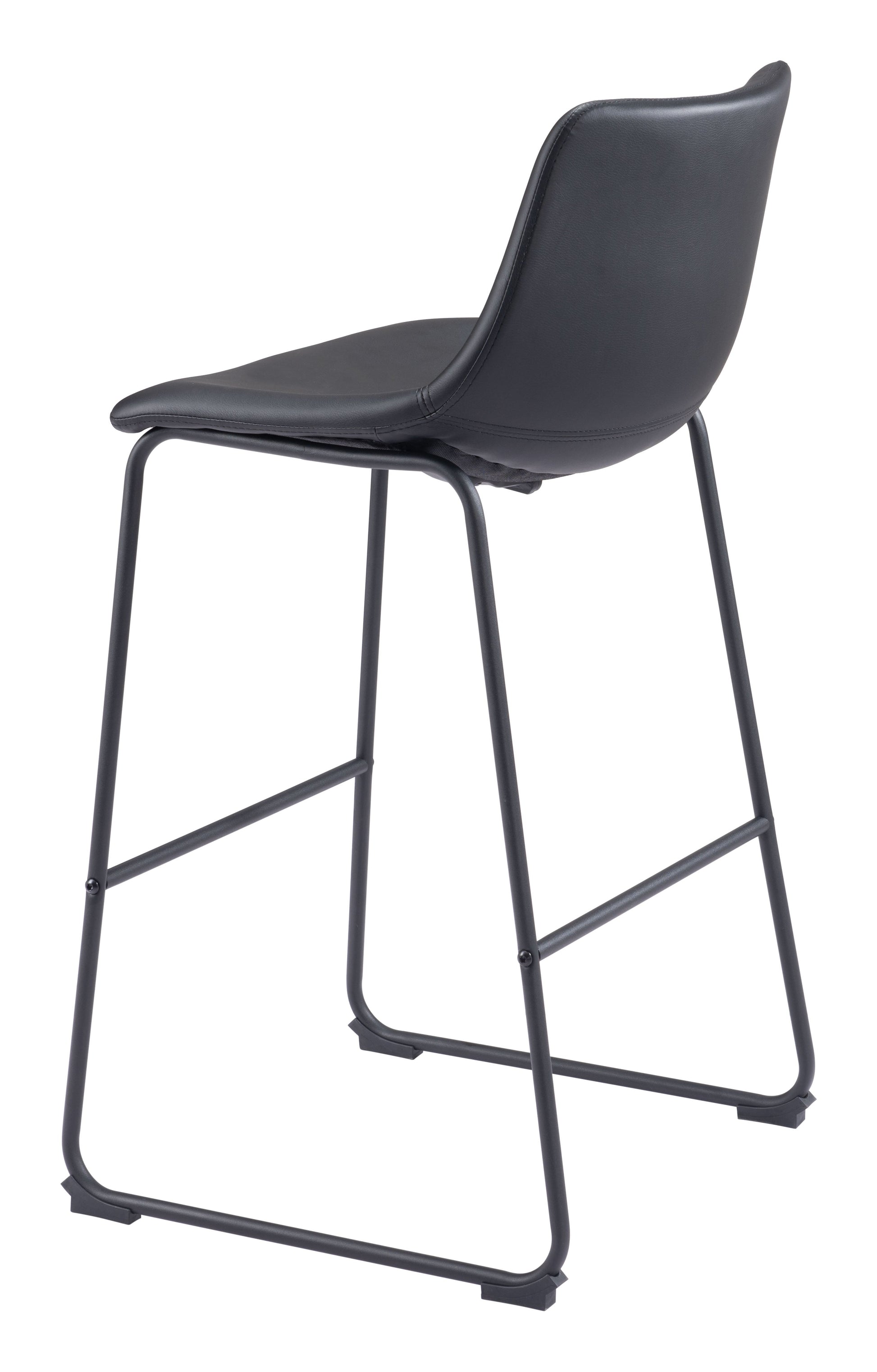 Smart Black Barstool (Set of 2) - Ornate Home