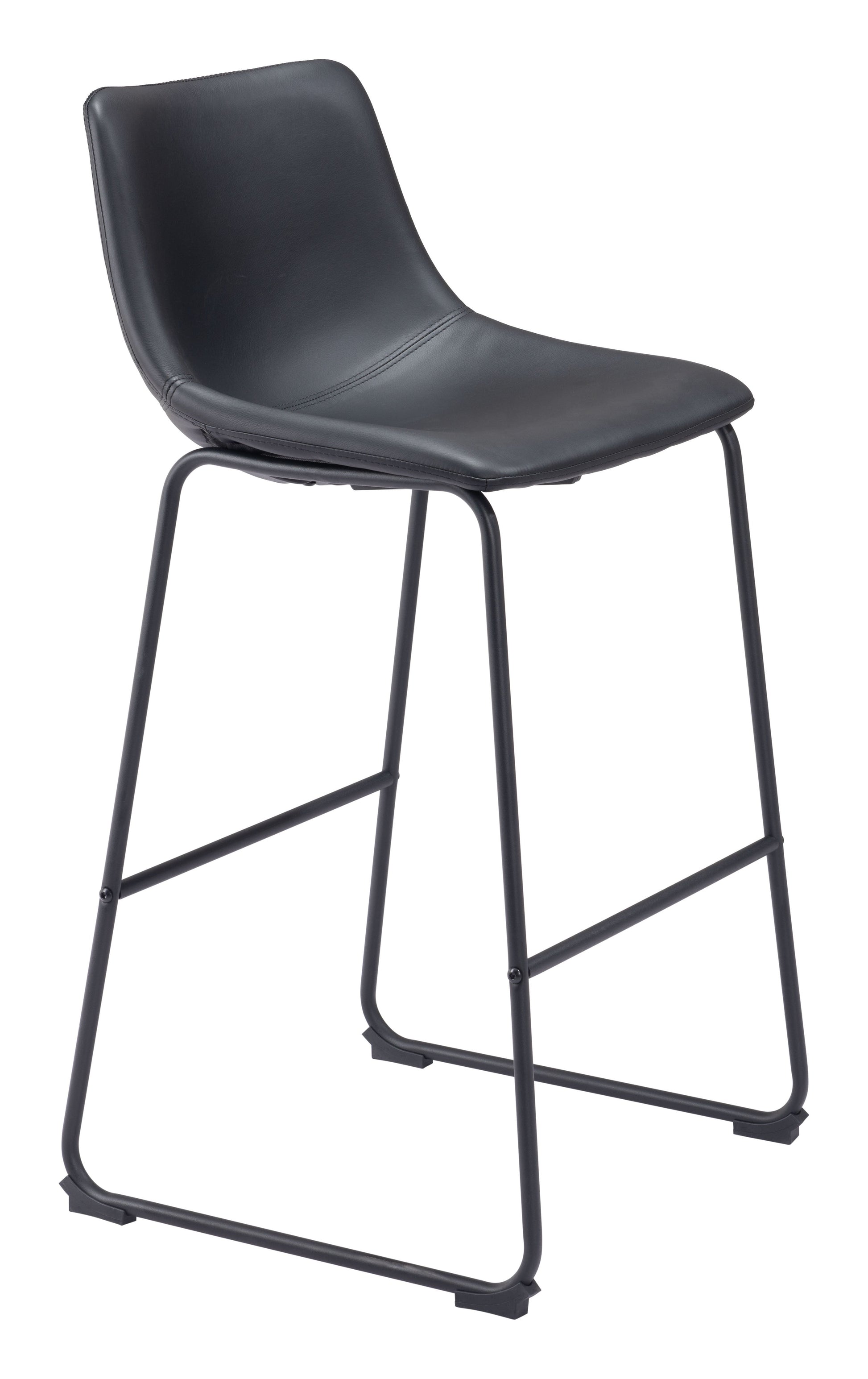 Smart Black Barstool (Set of 2) - Ornate Home