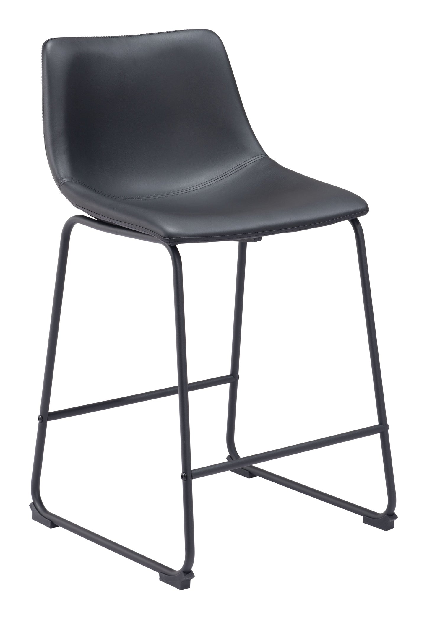 Smart Black Counter Stool (Set of 2) - Ornate Home