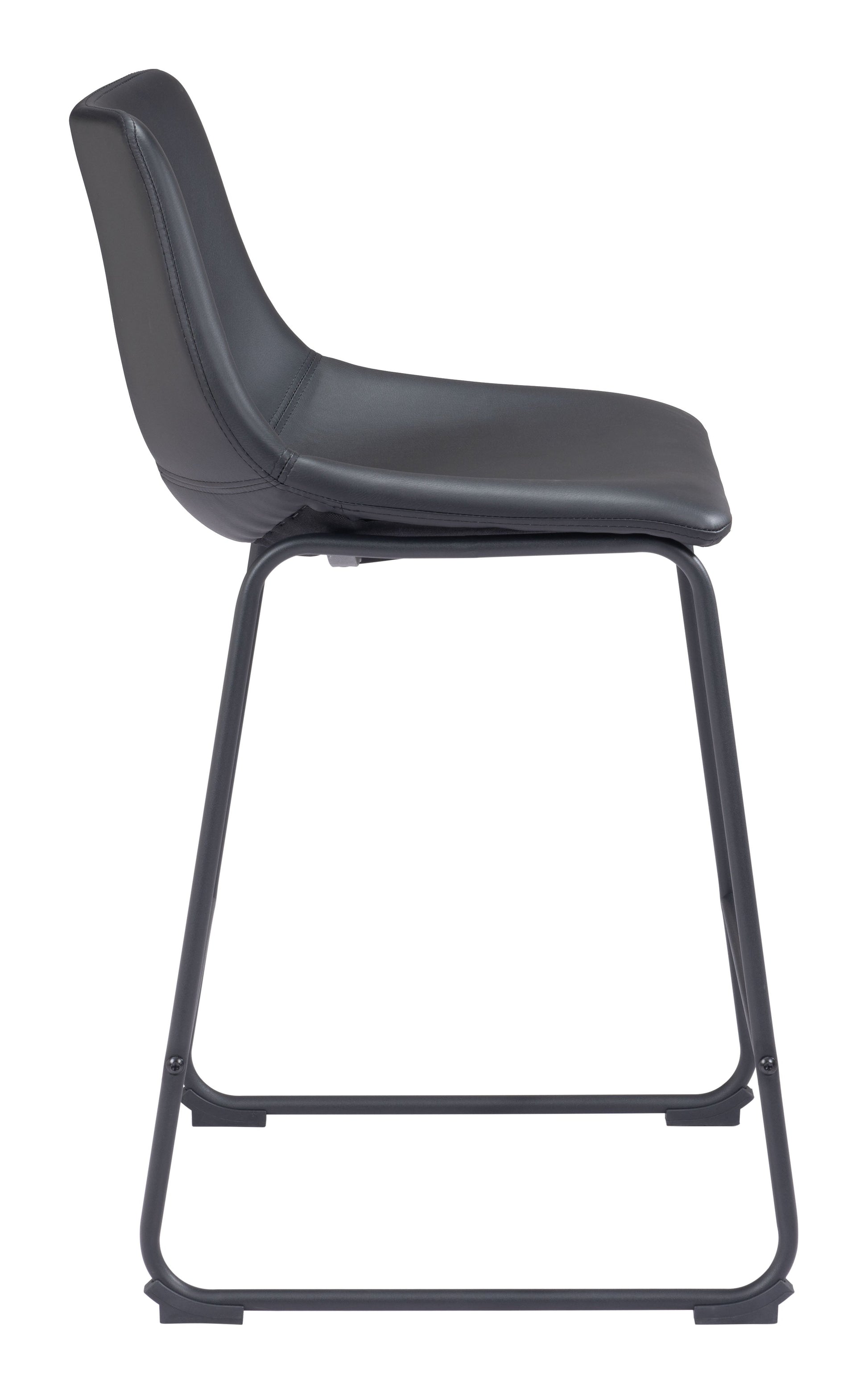 Smart Black Counter Stool (Set of 2) - Ornate Home