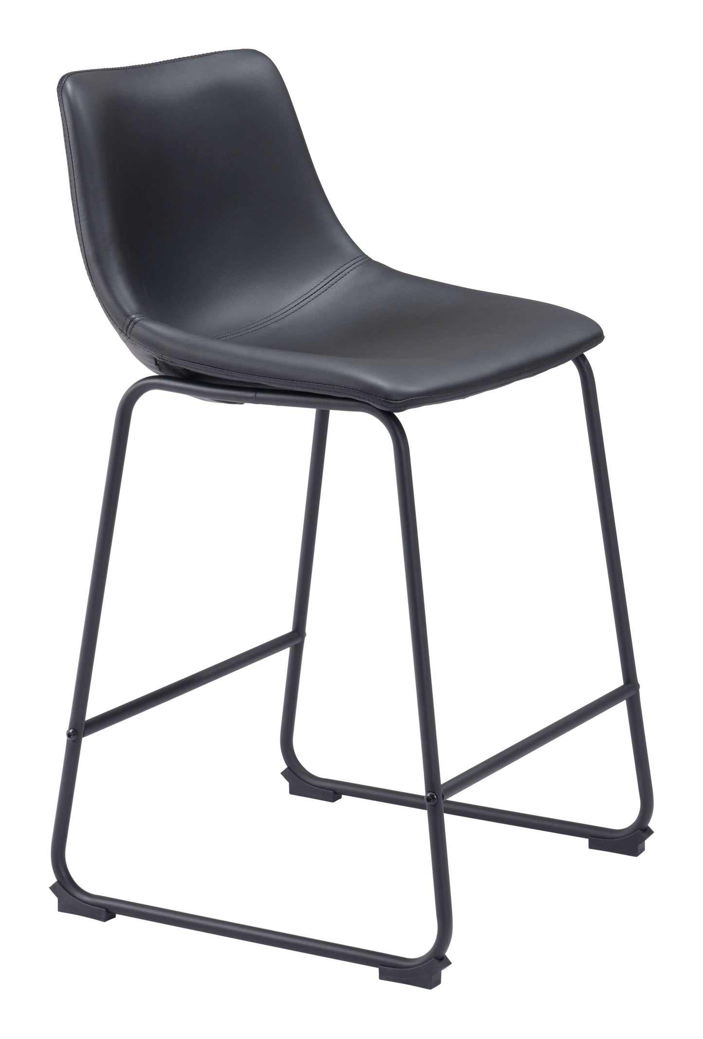 Smart Black Counter Stool (Set of 2) - Ornate Home