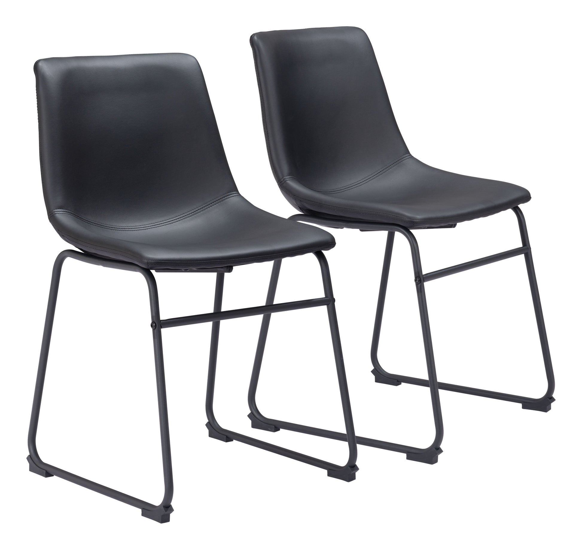Smart Black Dining Chair (Set of 2) - Ornate Home