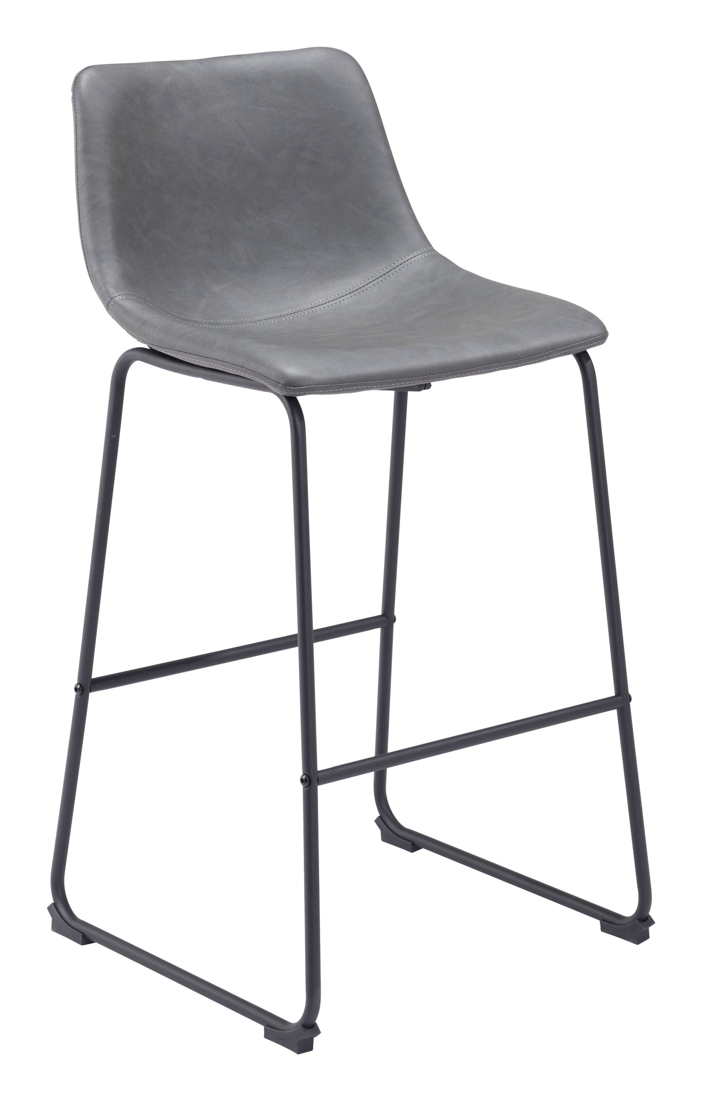 Smart Charcoal Barstool (Set of 2) - Ornate Home