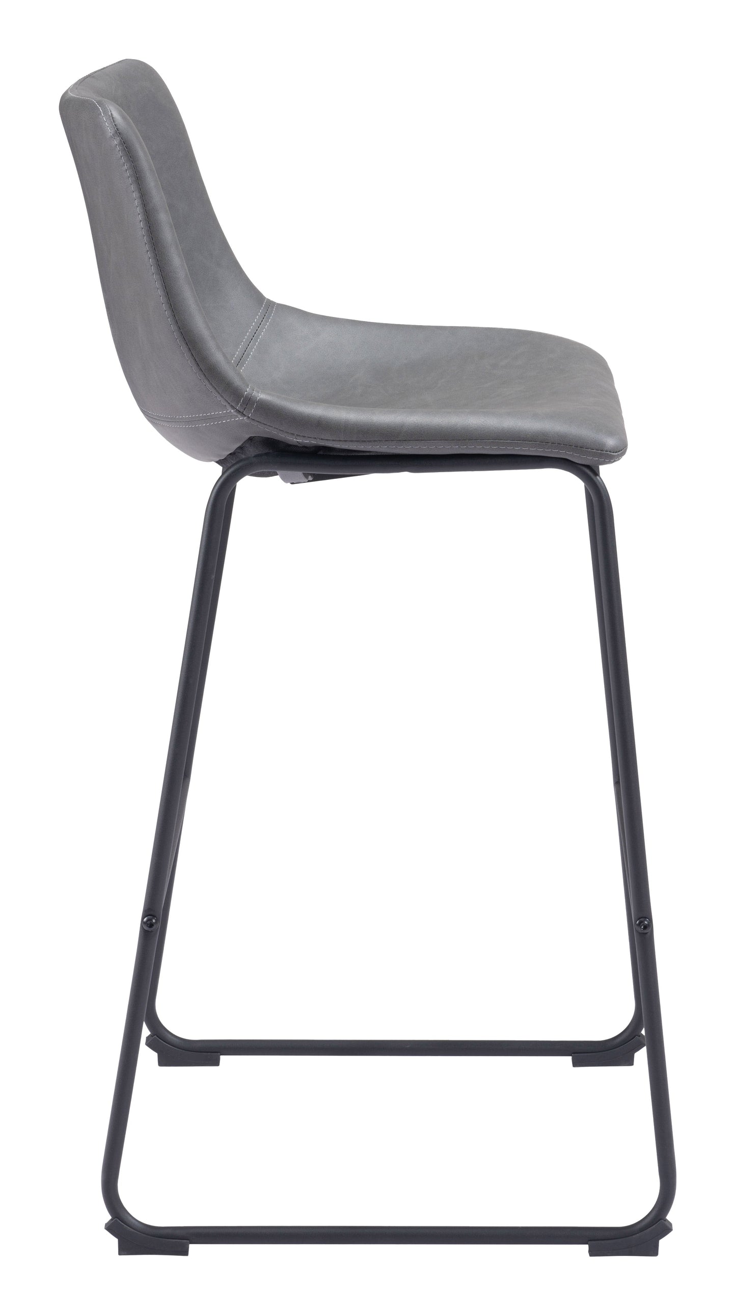 Smart Charcoal Barstool (Set of 2) - Ornate Home