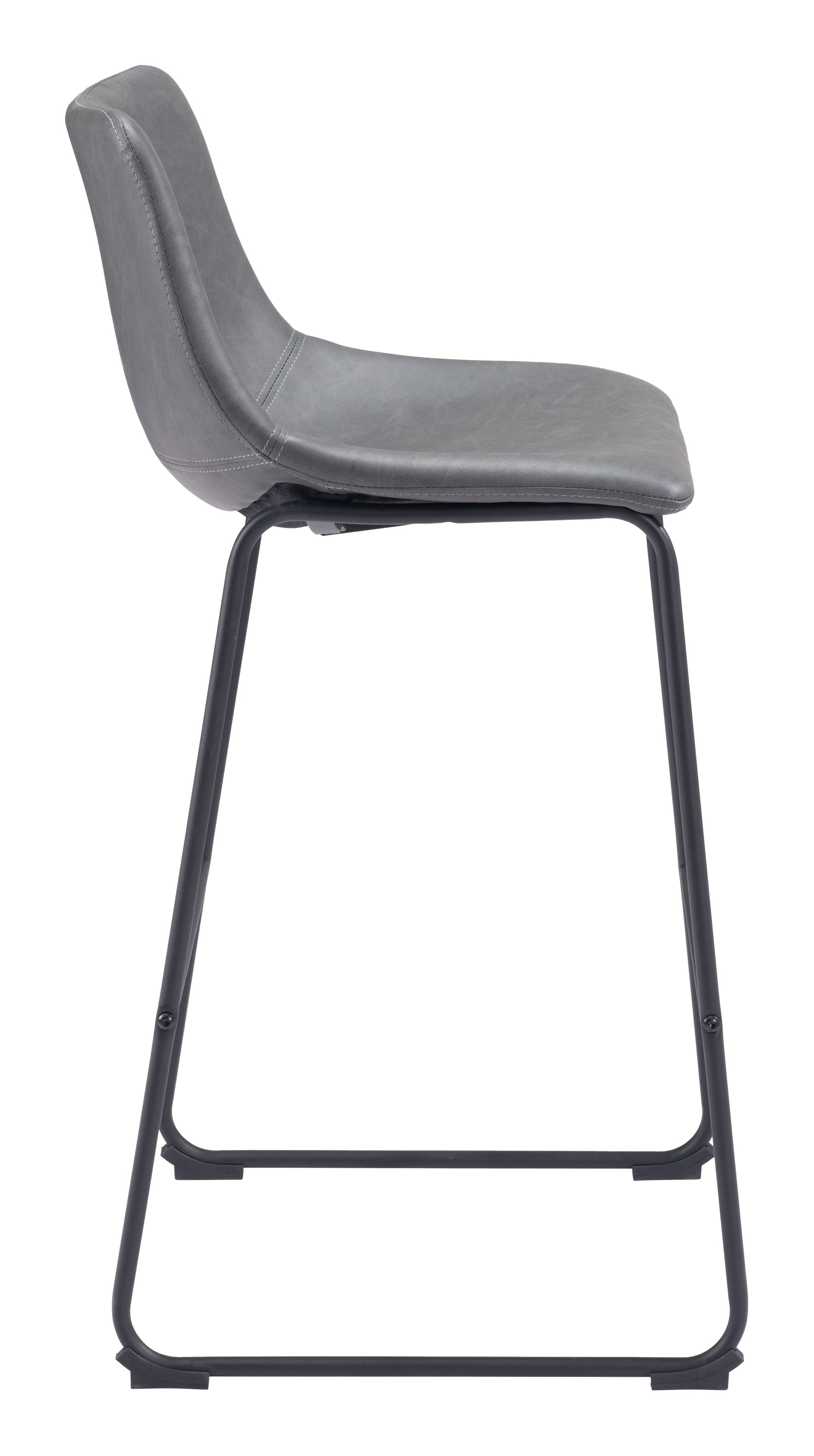 Smart Charcoal Barstool (Set of 2) - Ornate Home