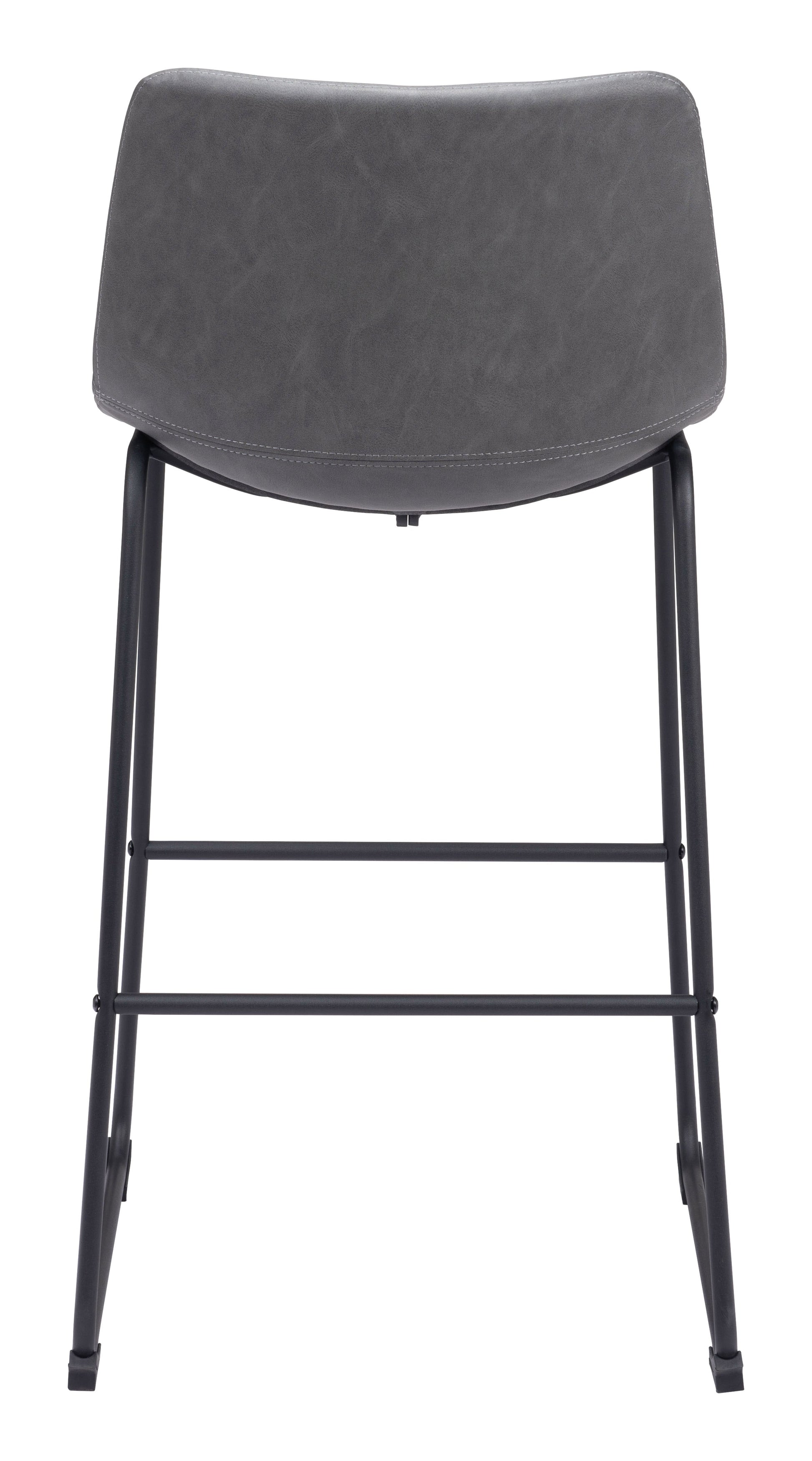 Smart Charcoal Barstool (Set of 2) - Ornate Home