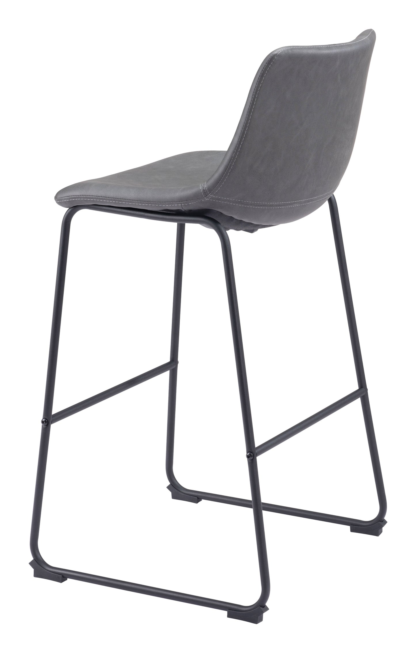 Smart Charcoal Barstool (Set of 2) - Ornate Home