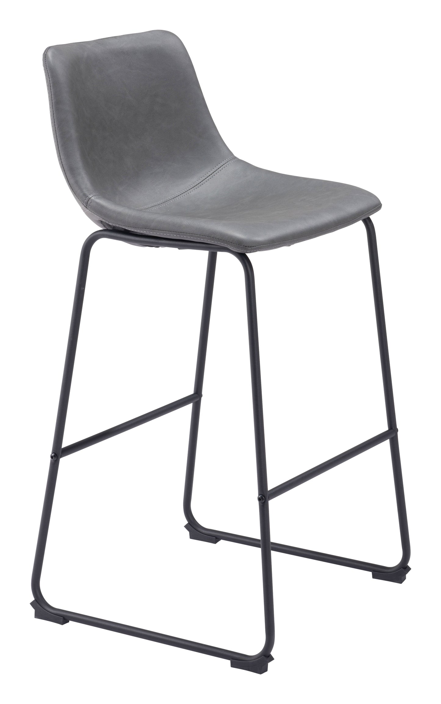 Smart Charcoal Barstool (Set of 2) - Ornate Home