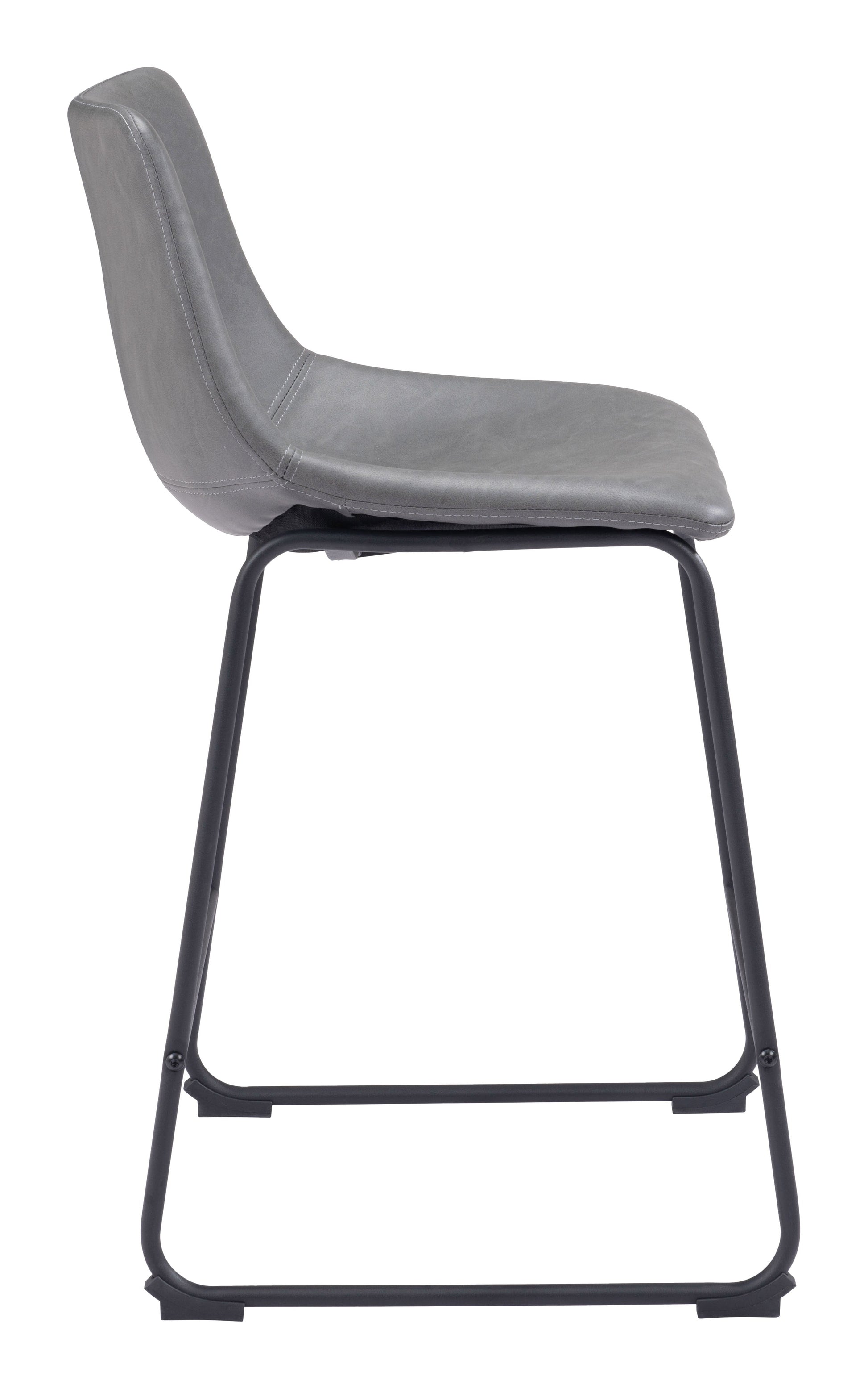 Smart Charcoal Counter Stool (Set of 2) - Ornate Home