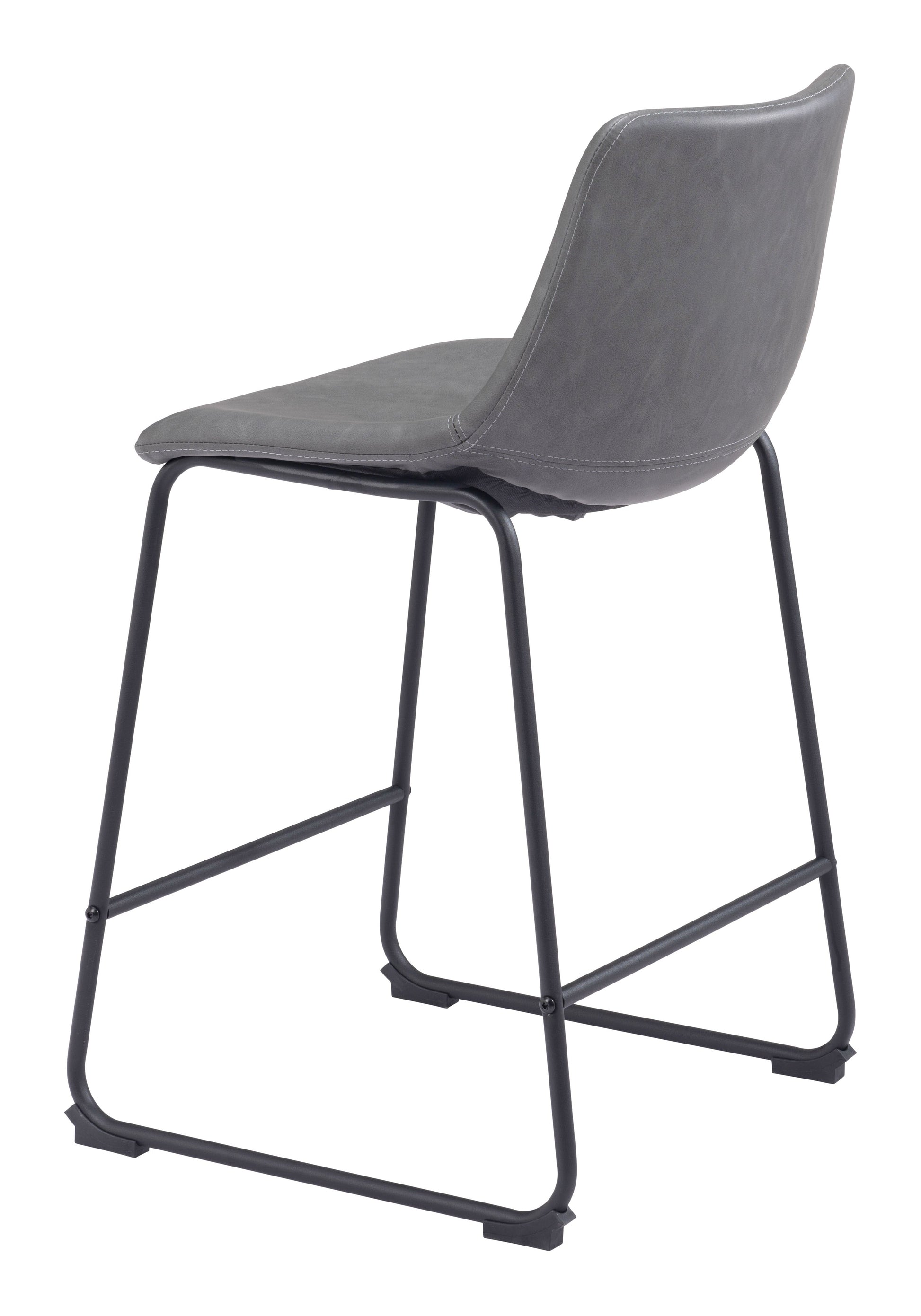 Smart Charcoal Counter Stool (Set of 2) - Ornate Home
