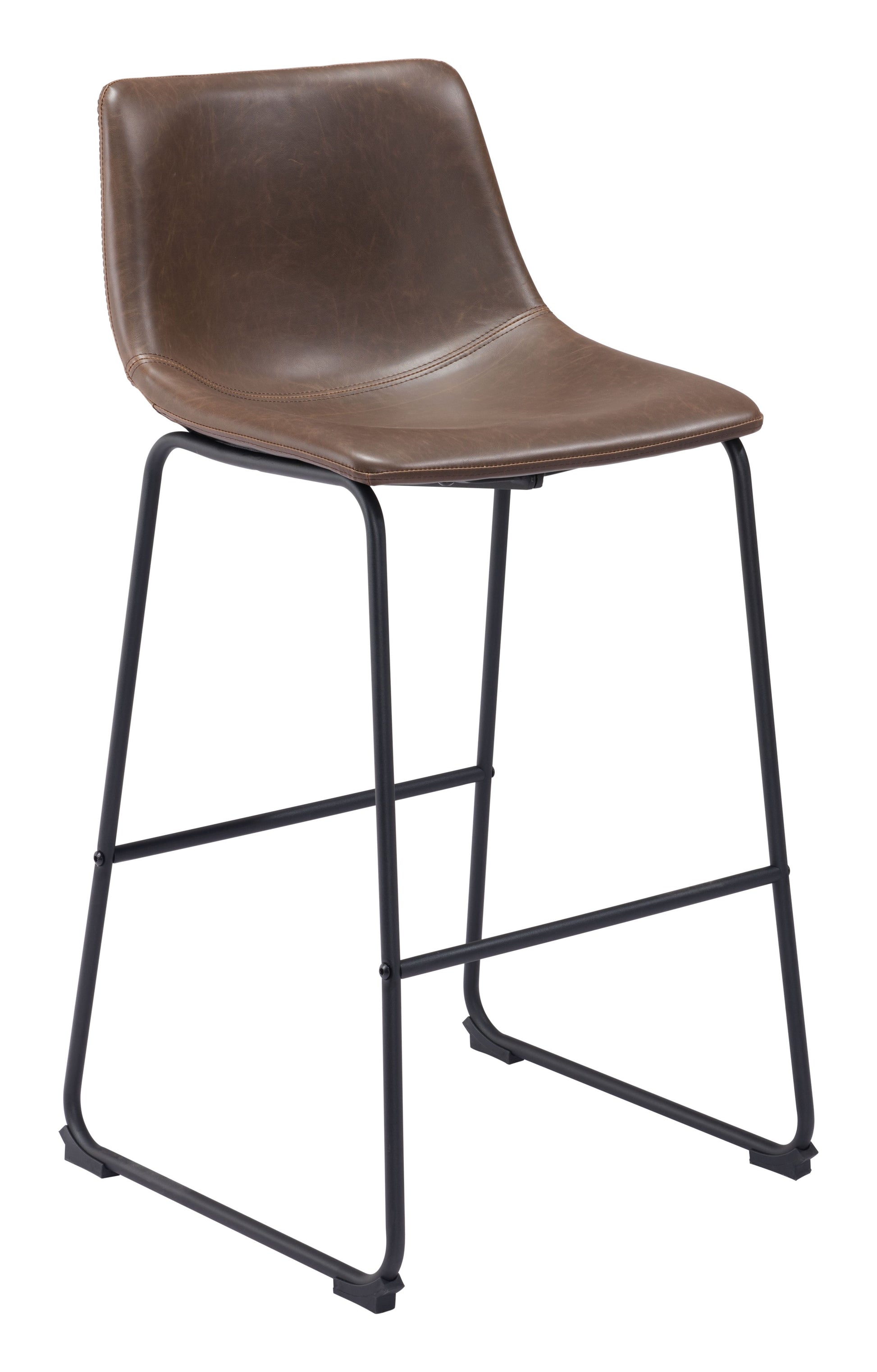 Smart Vintage Espresso Barstool (Set of 2) - Ornate Home
