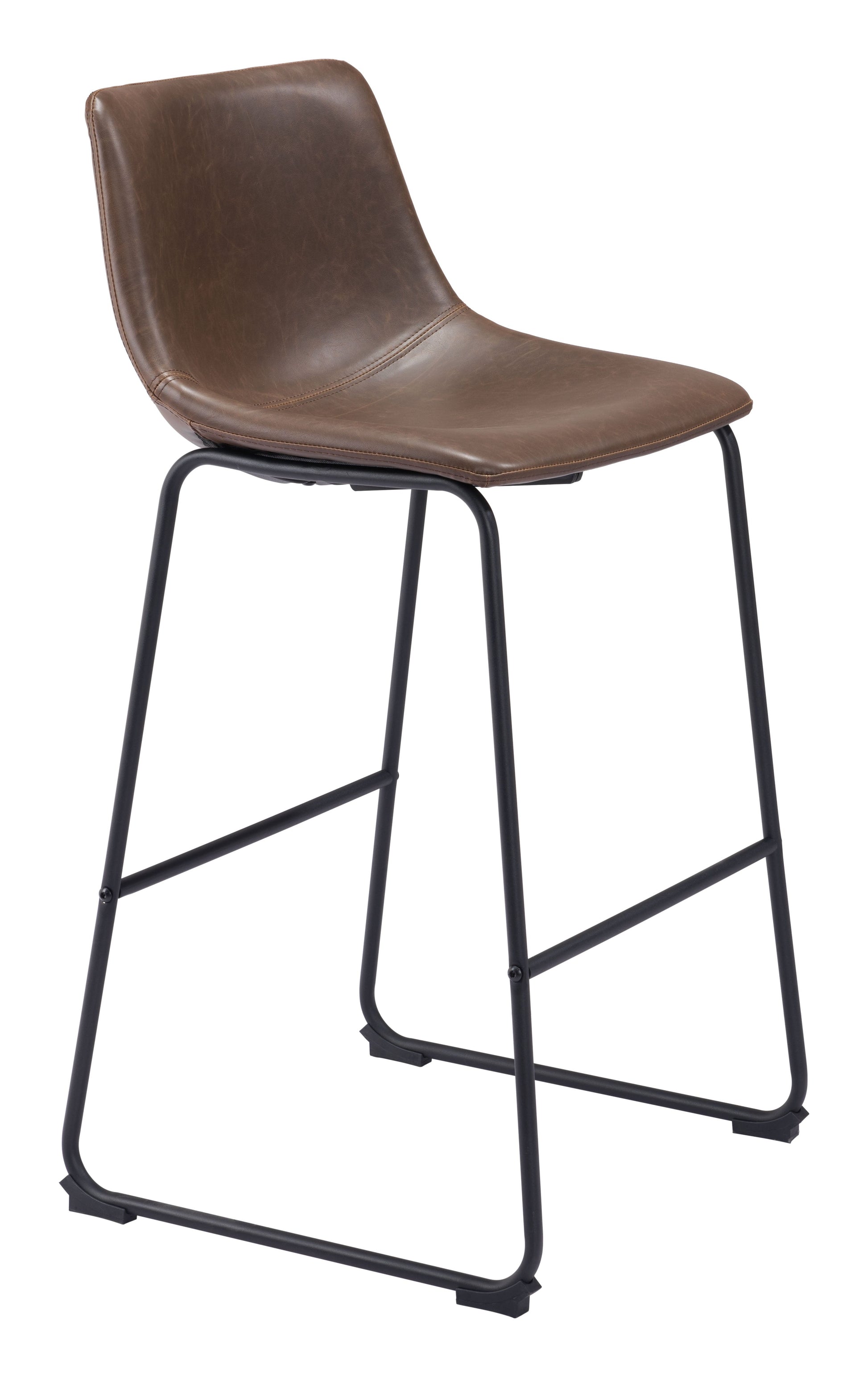 Smart Vintage Espresso Barstool (Set of 2) - Ornate Home