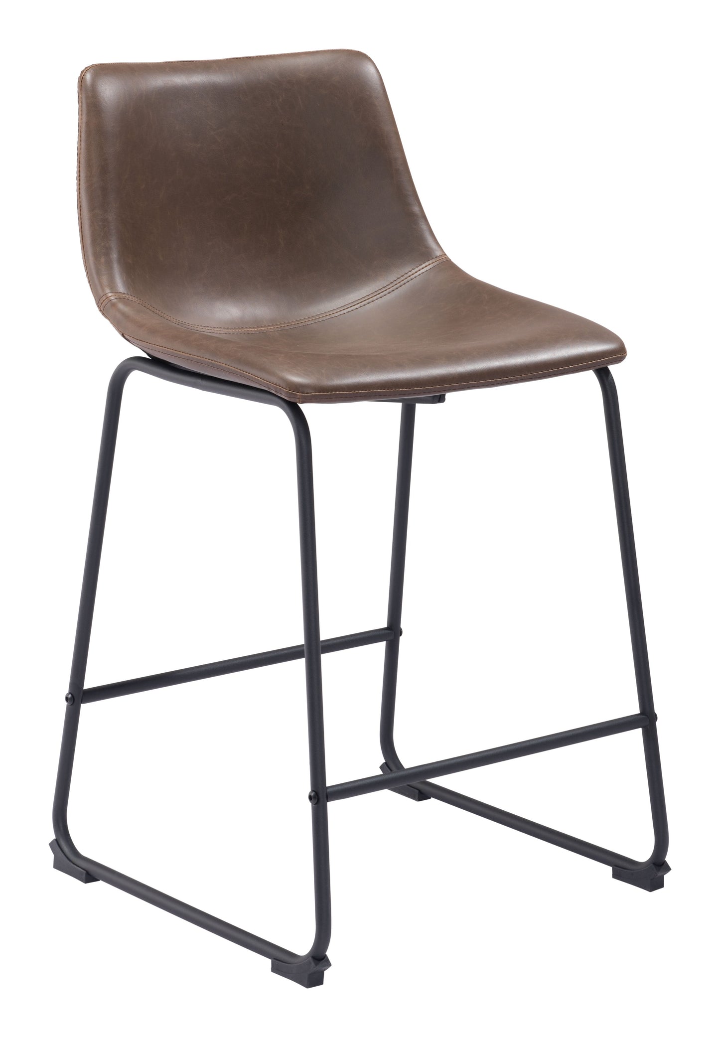 Smart Vintage Espresso Counter Stool (Set of 2) - Ornate Home