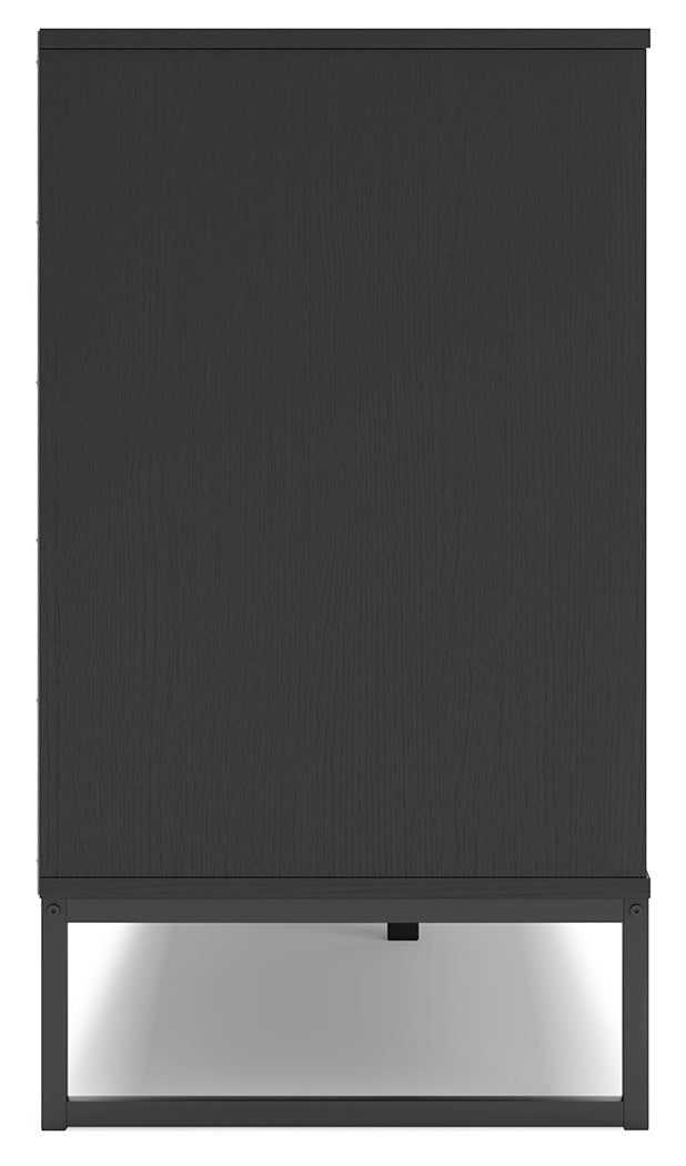 Socalle Black Twin Panel Platform Bed and Dresser- Viva Furn