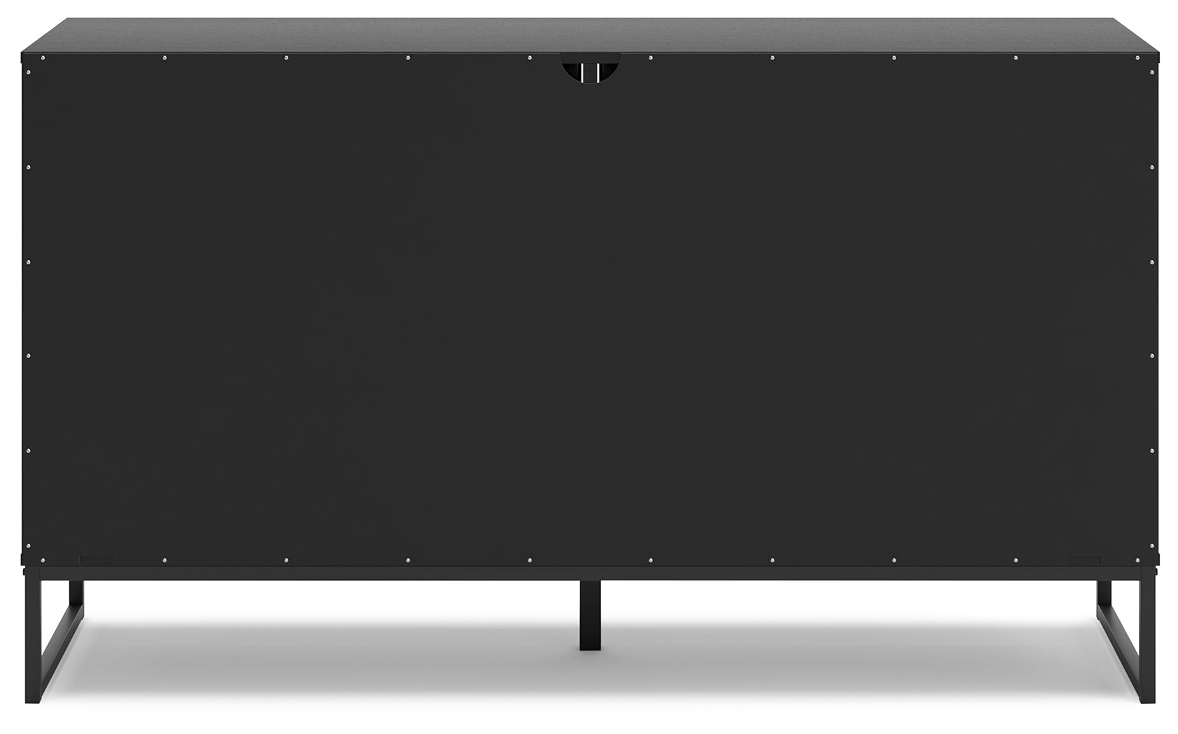 Socalle Black Twin Panel Platform Bed and Dresser- Viva Furn