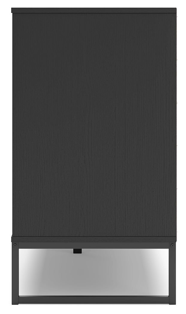 Socalle Black Twin Panel Platform Bed and Dresser- Viva Furn