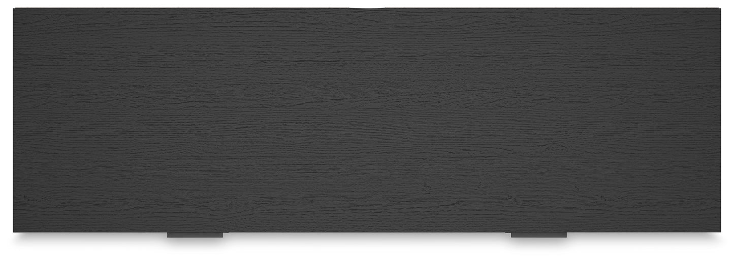 Socalle Black Twin Panel Platform Bed and Dresser- Viva Furn