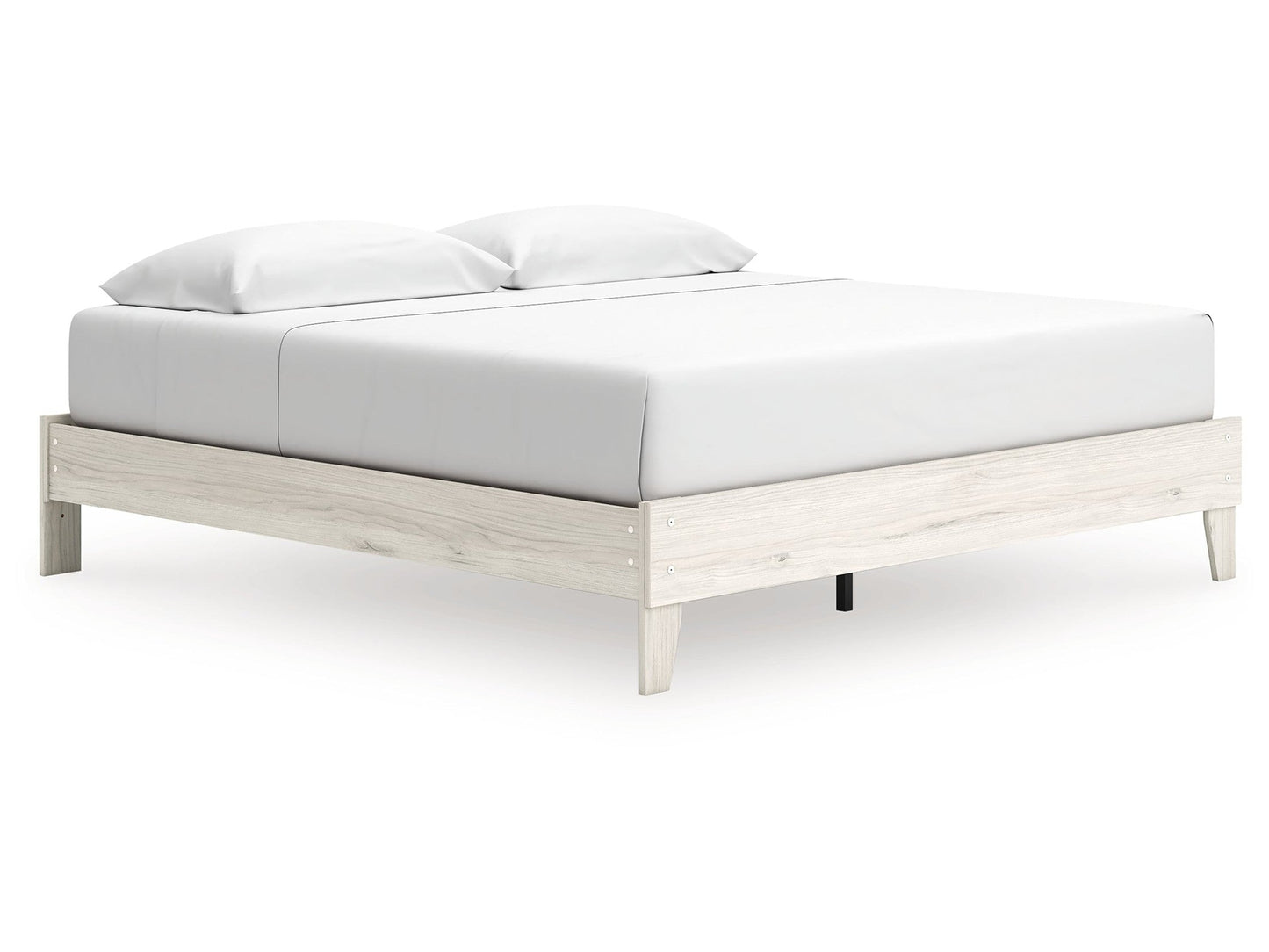 Socalle Light Natural King Platform Bed- Viva Furn