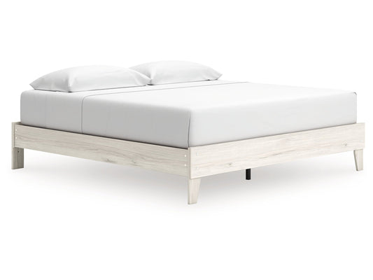 Socalle Light Natural King Platform Bed- Viva Furn
