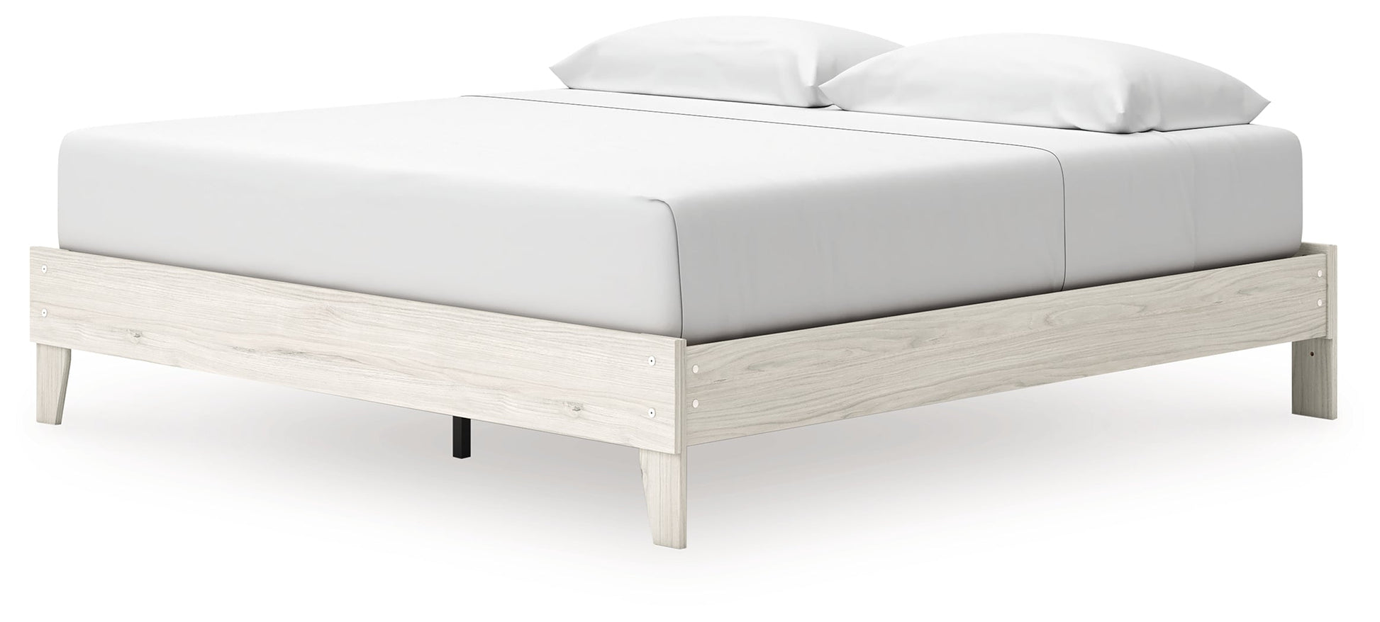 Socalle Light Natural King Platform Bed- Viva Furn