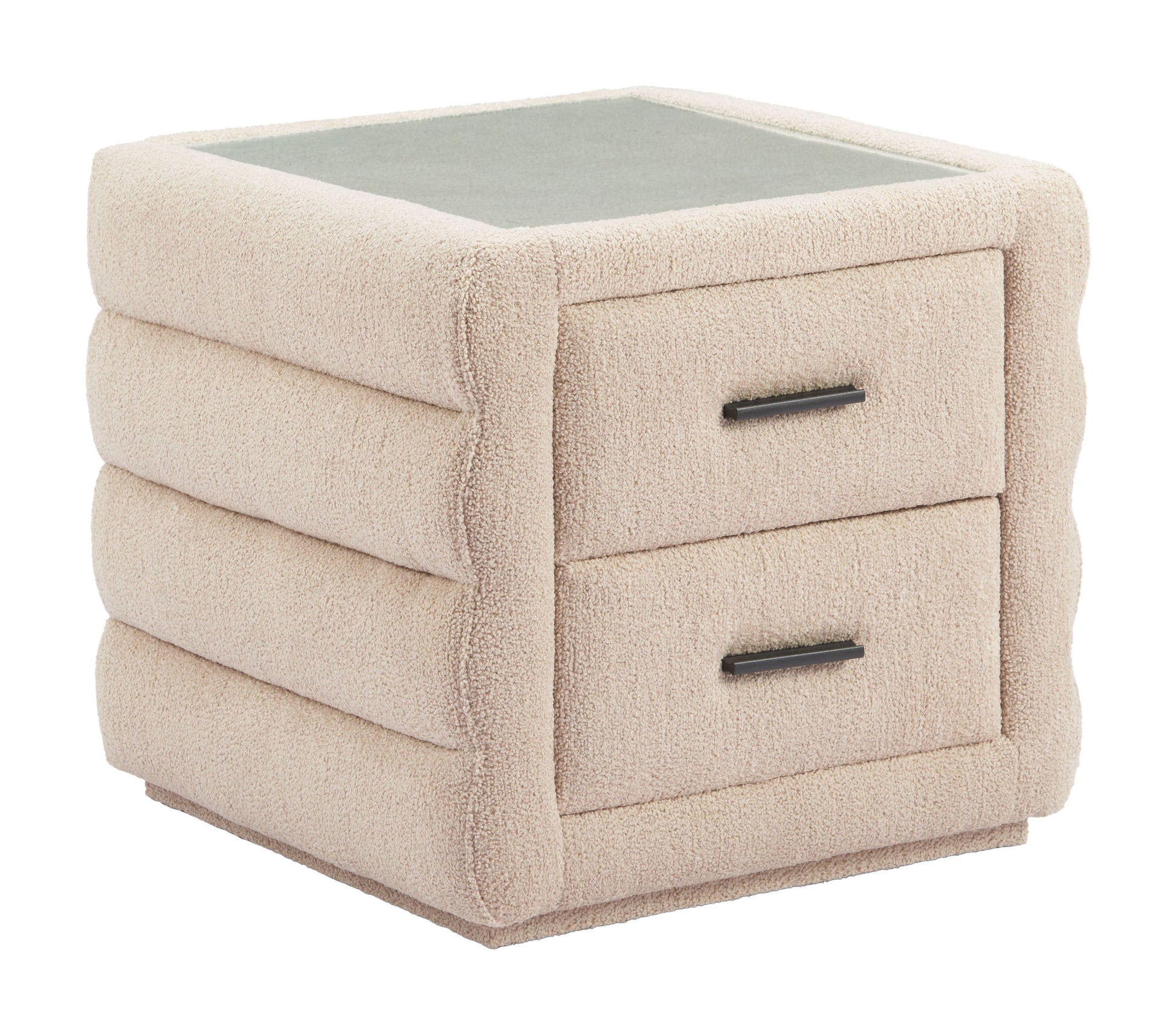 Soffice Beige Nightstand - Ornate Home