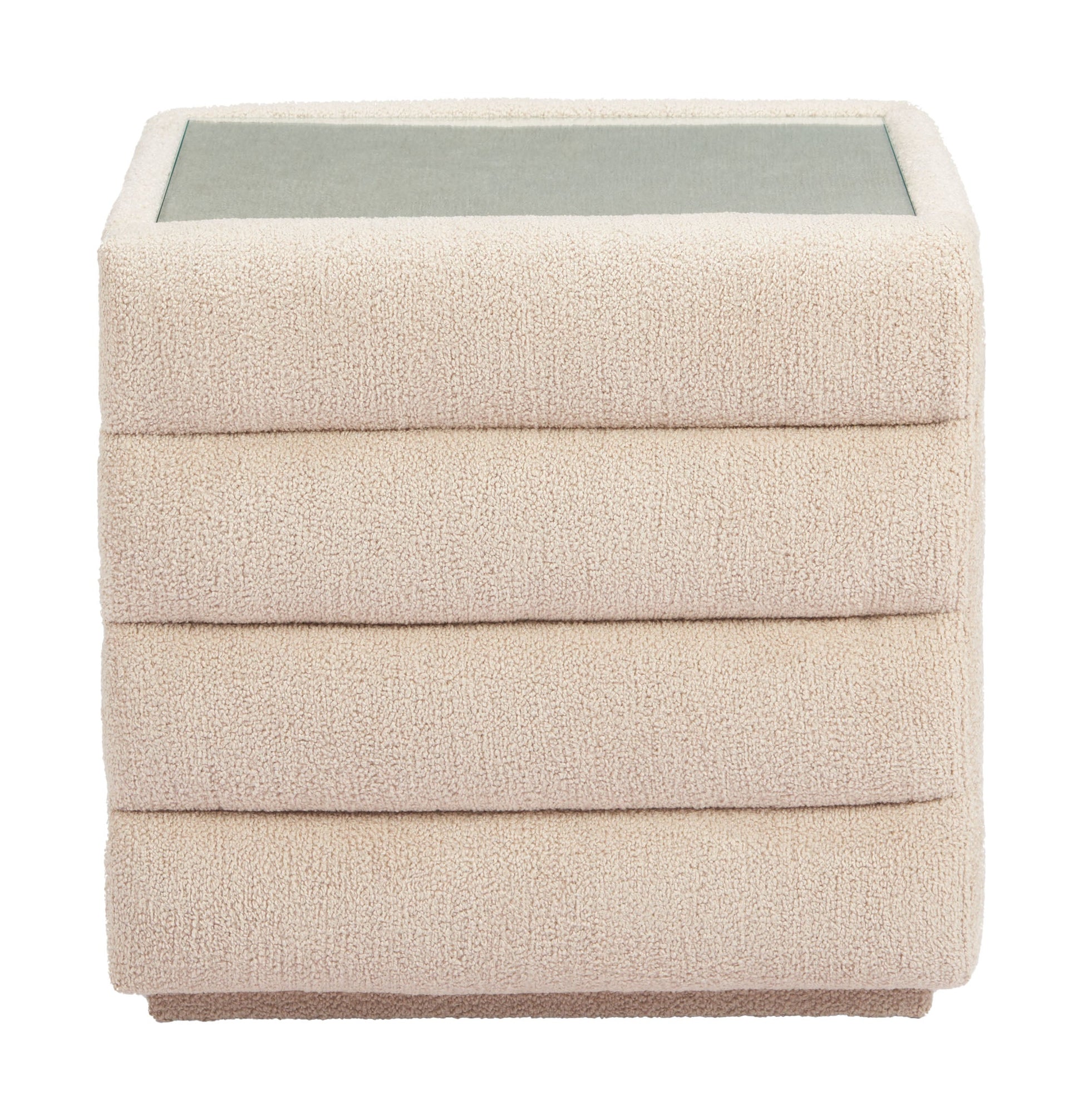 Soffice Beige Nightstand - Ornate Home