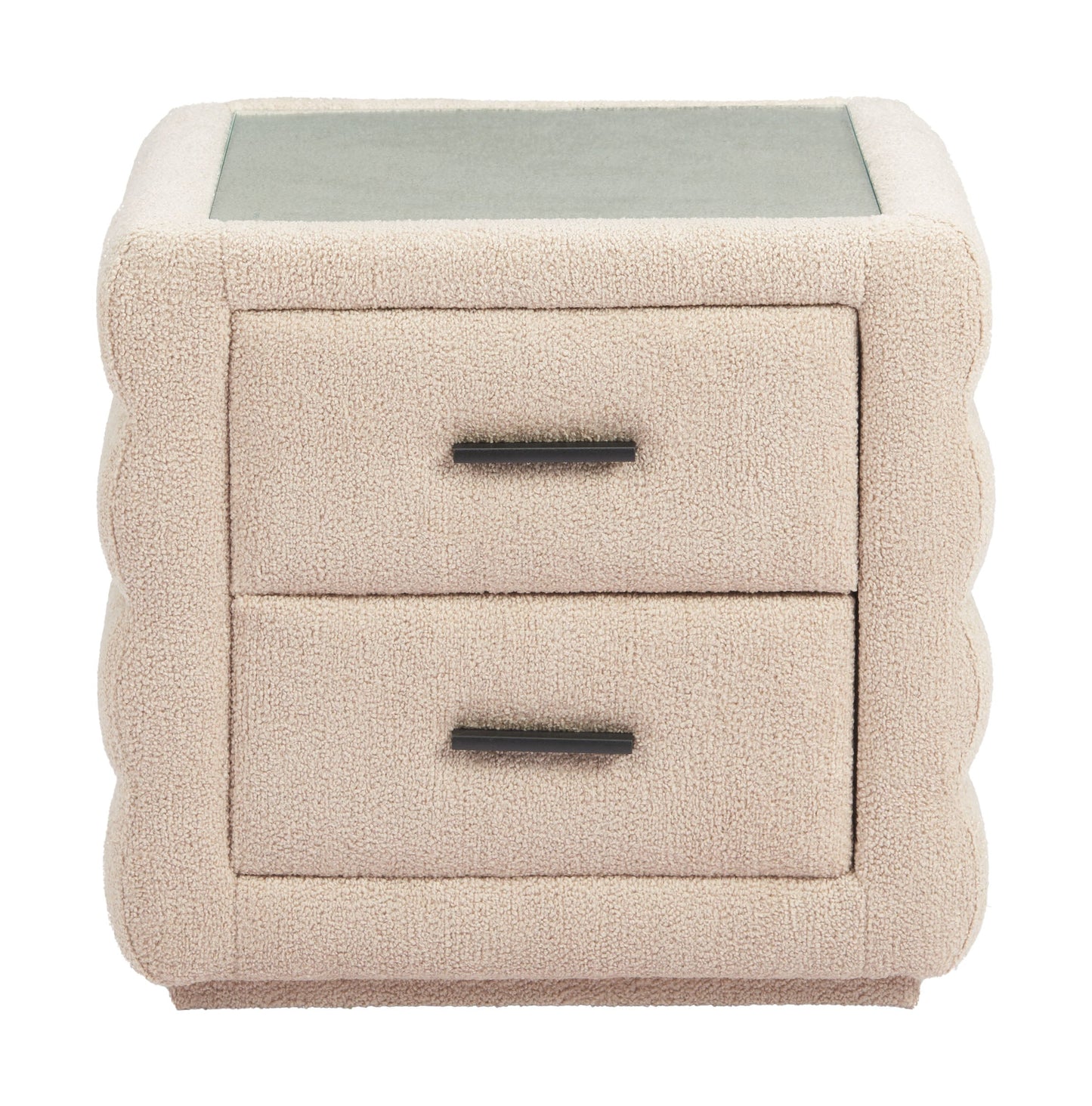 Soffice Beige Nightstand - Ornate Home