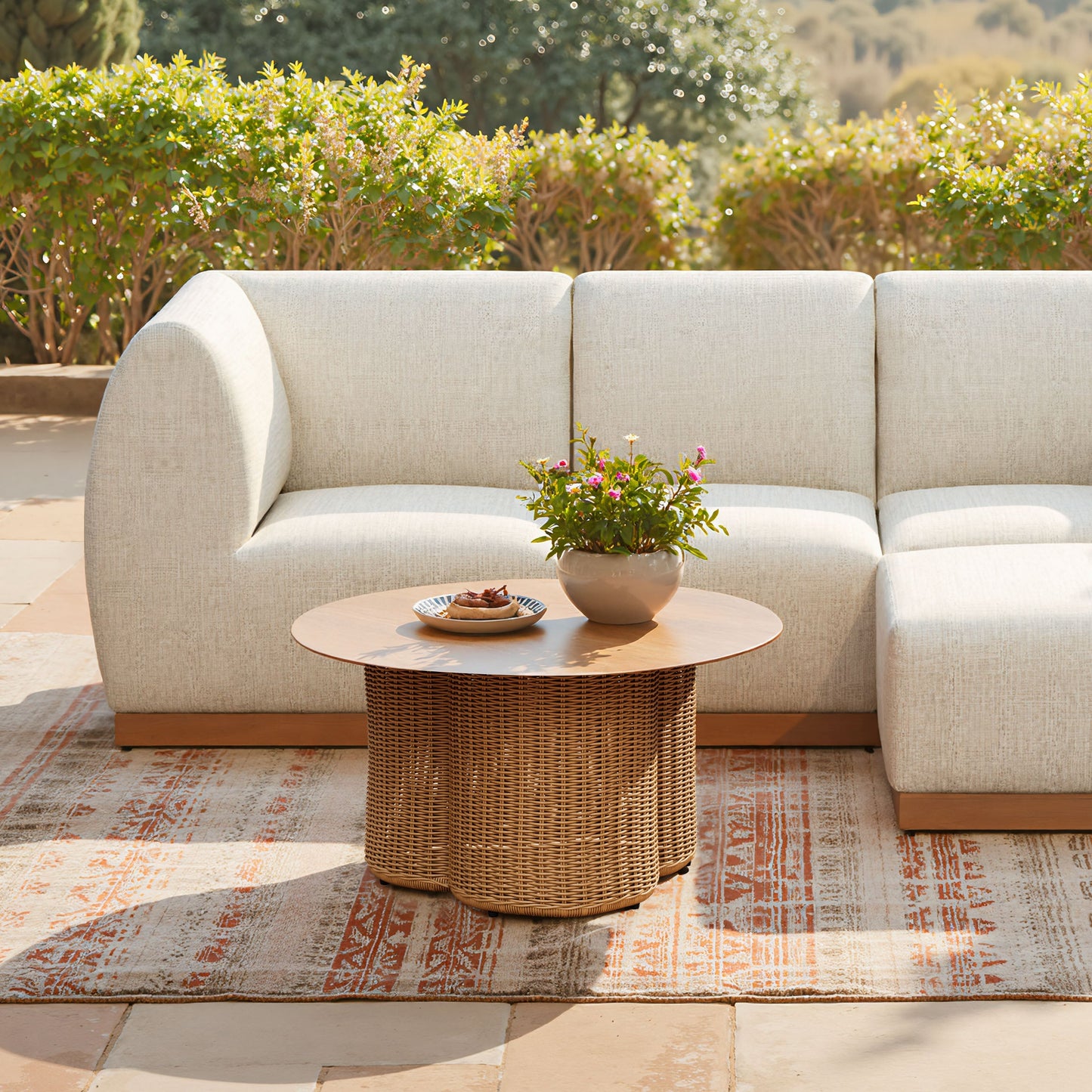 Soka Natural Outdoor Coffee Table - Ornate Home