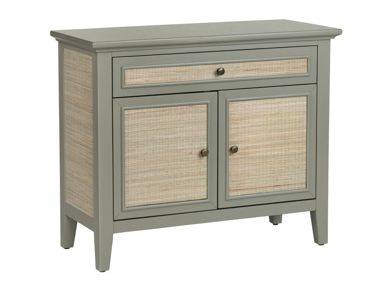 Solace Gray/Brown Two-Door Cabinet - Ornate Home