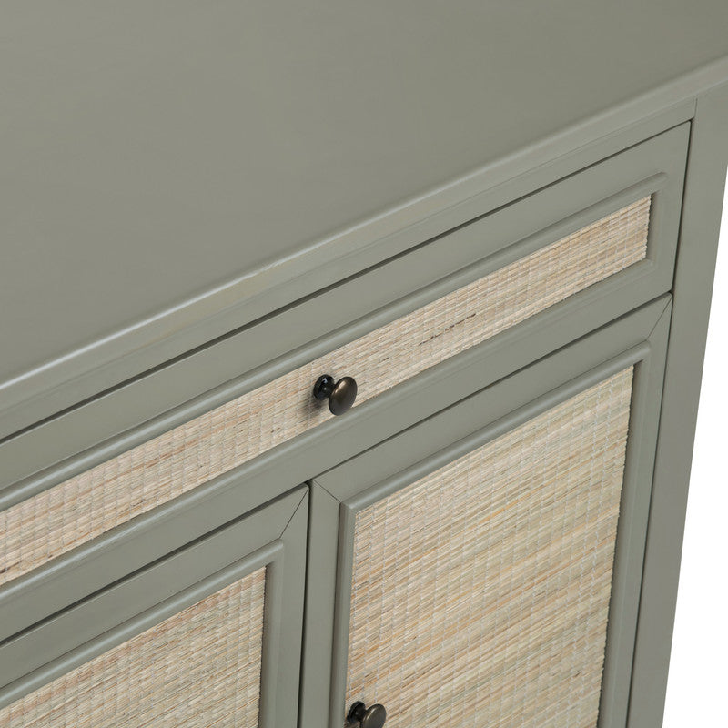 Solace Gray/Brown Two-Door Cabinet - Ornate Home