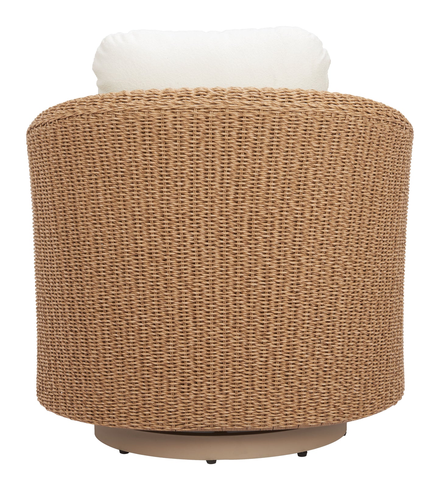 Solara Ivory Outdoor Swivel Chair - Ornate Home