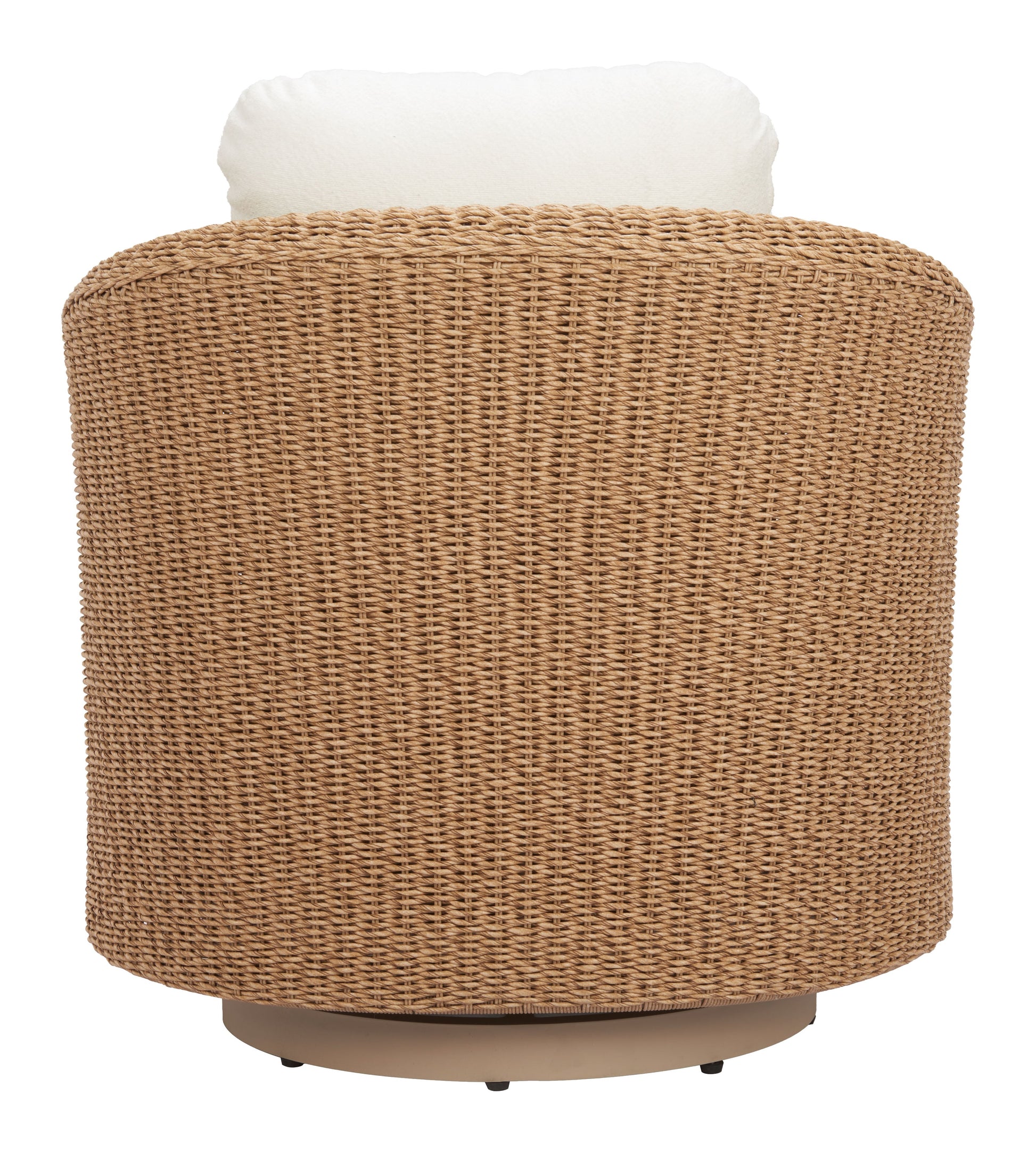 Solara Ivory Outdoor Swivel Chair - Ornate Home