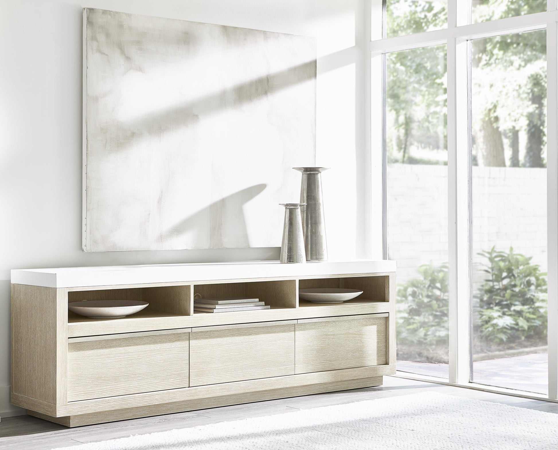 Solaria Fossil/Dune Entertainment Credenza - Ornate Home