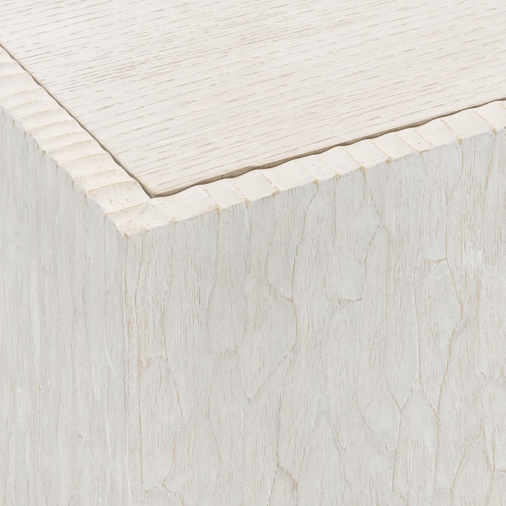 Solaria Weathered Bone Cocktail Table - Ornate Home