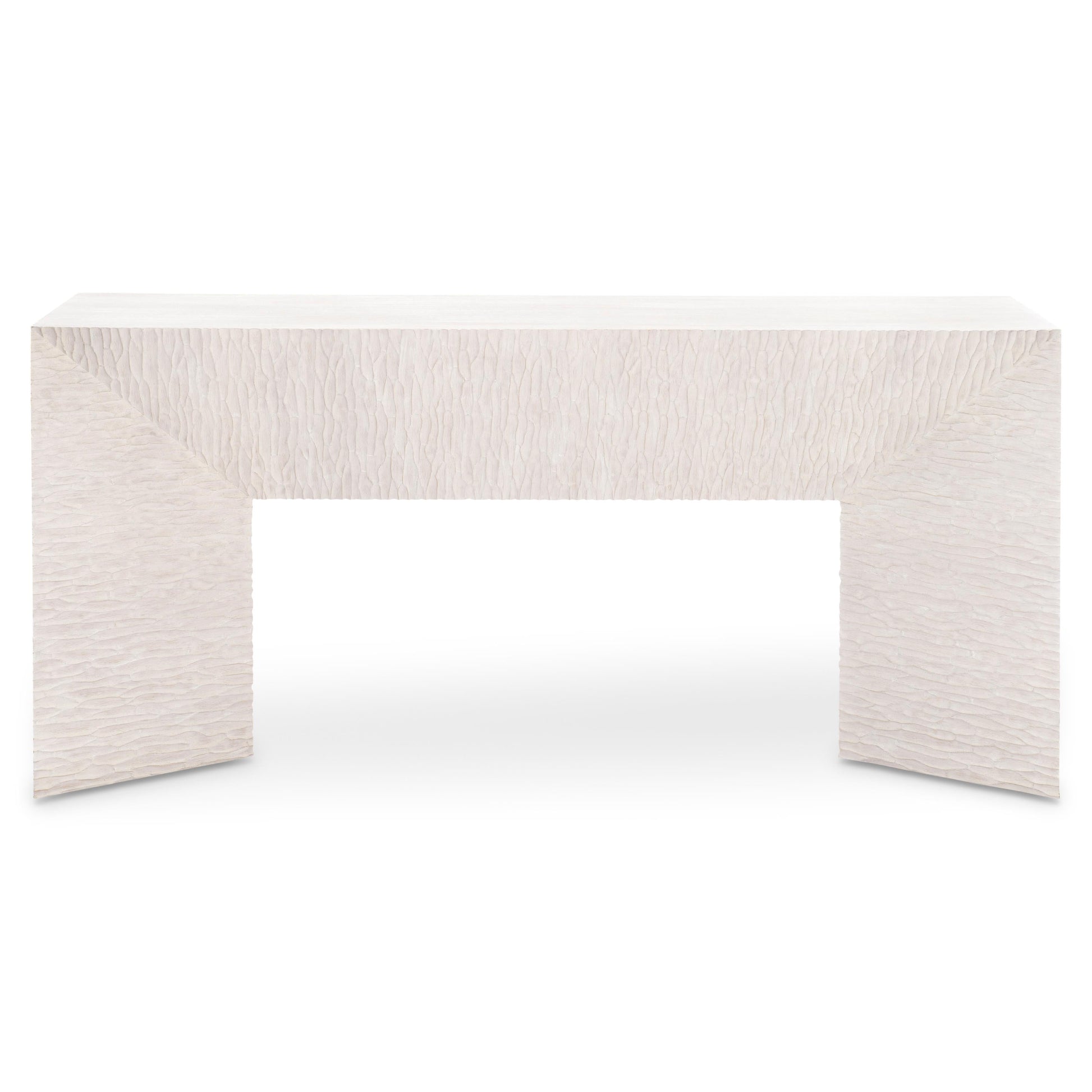 Solaria Weathered Bone Console Table - Ornate Home