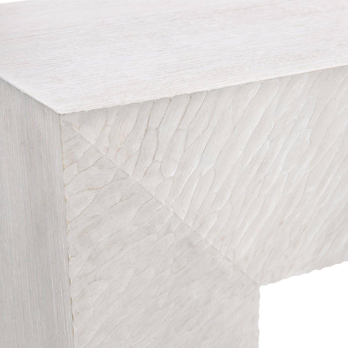 Solaria Weathered Bone Console Table - Ornate Home