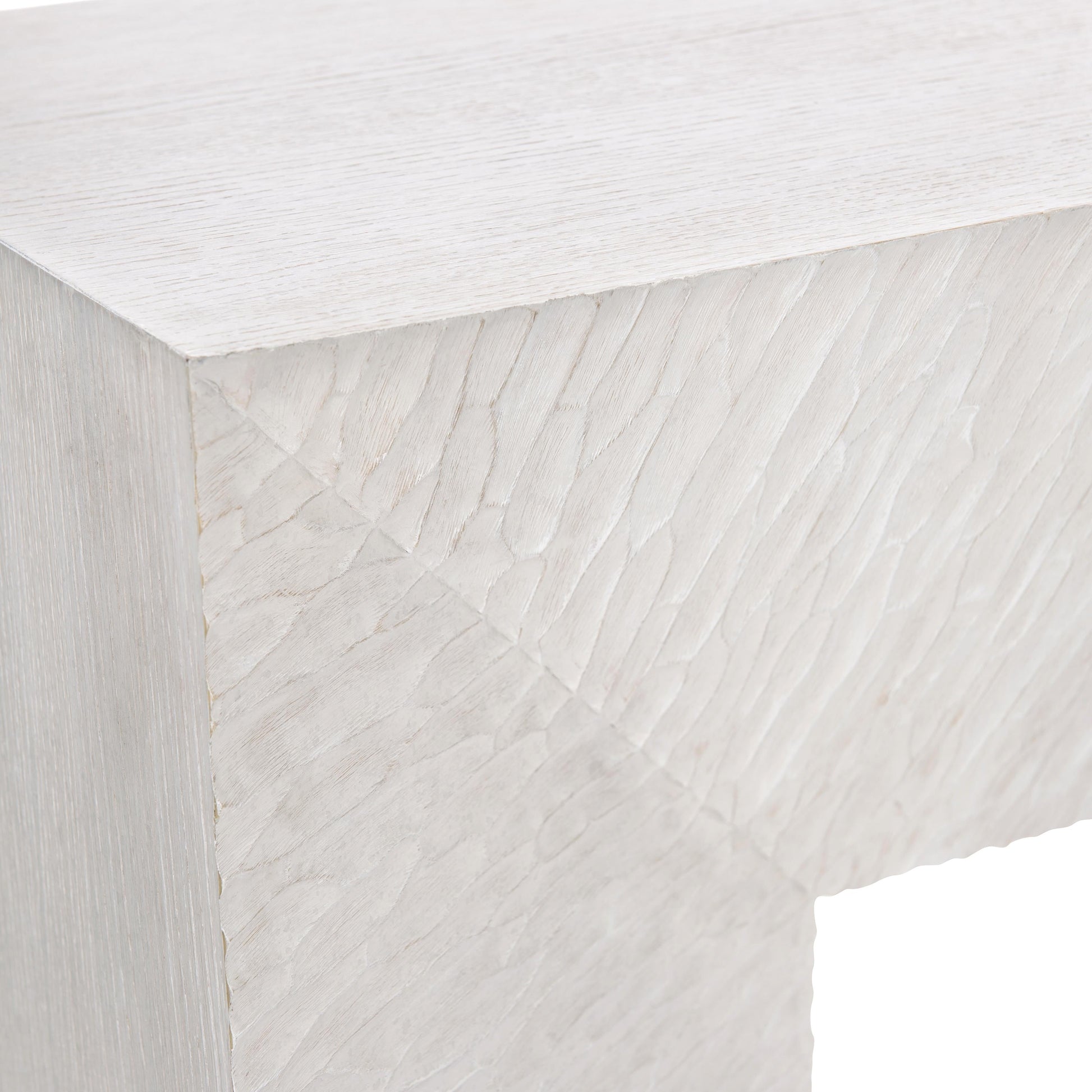 Solaria Weathered Bone Console Table - Ornate Home