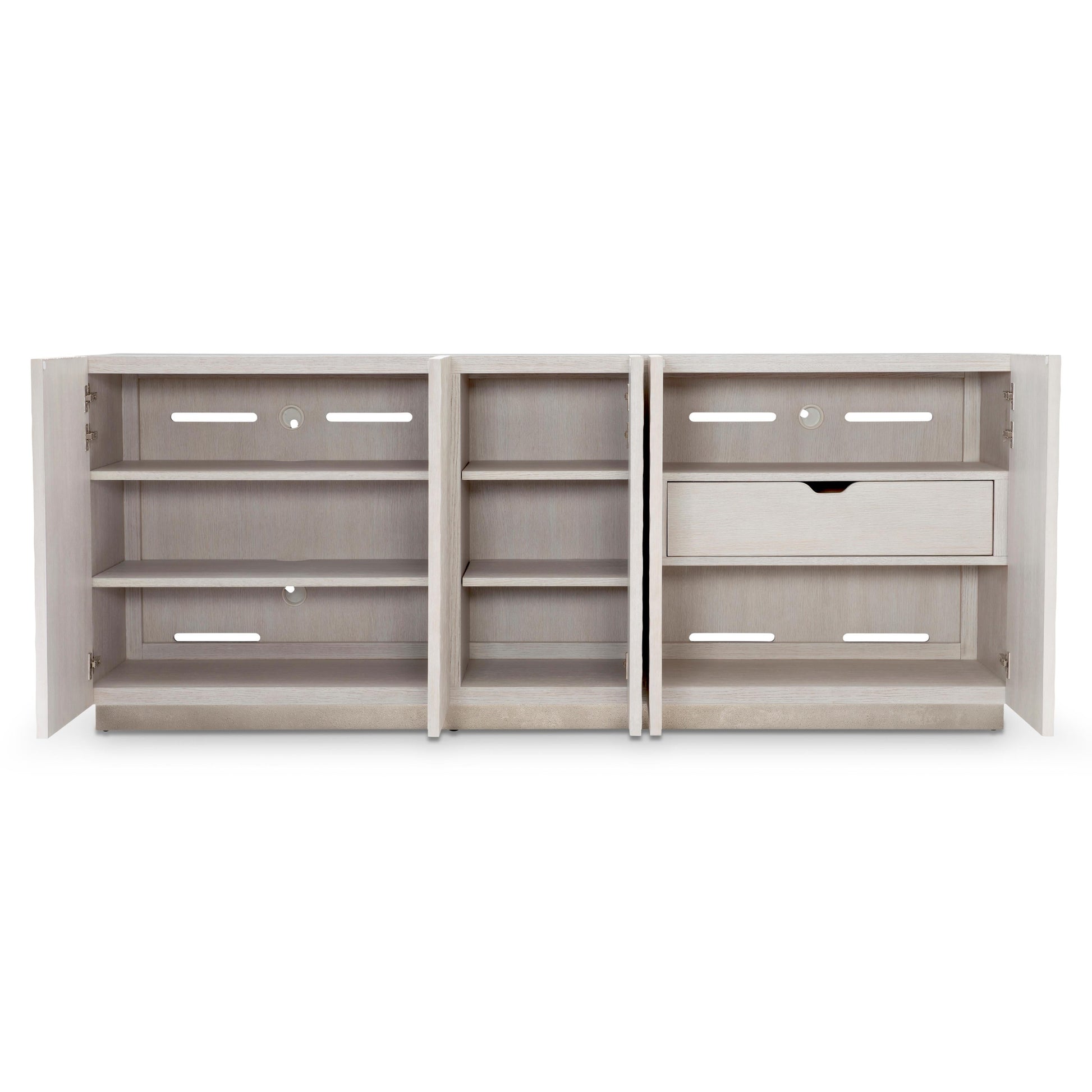 Solaria Weathered Bone Entertainment Credenza - Ornate Home
