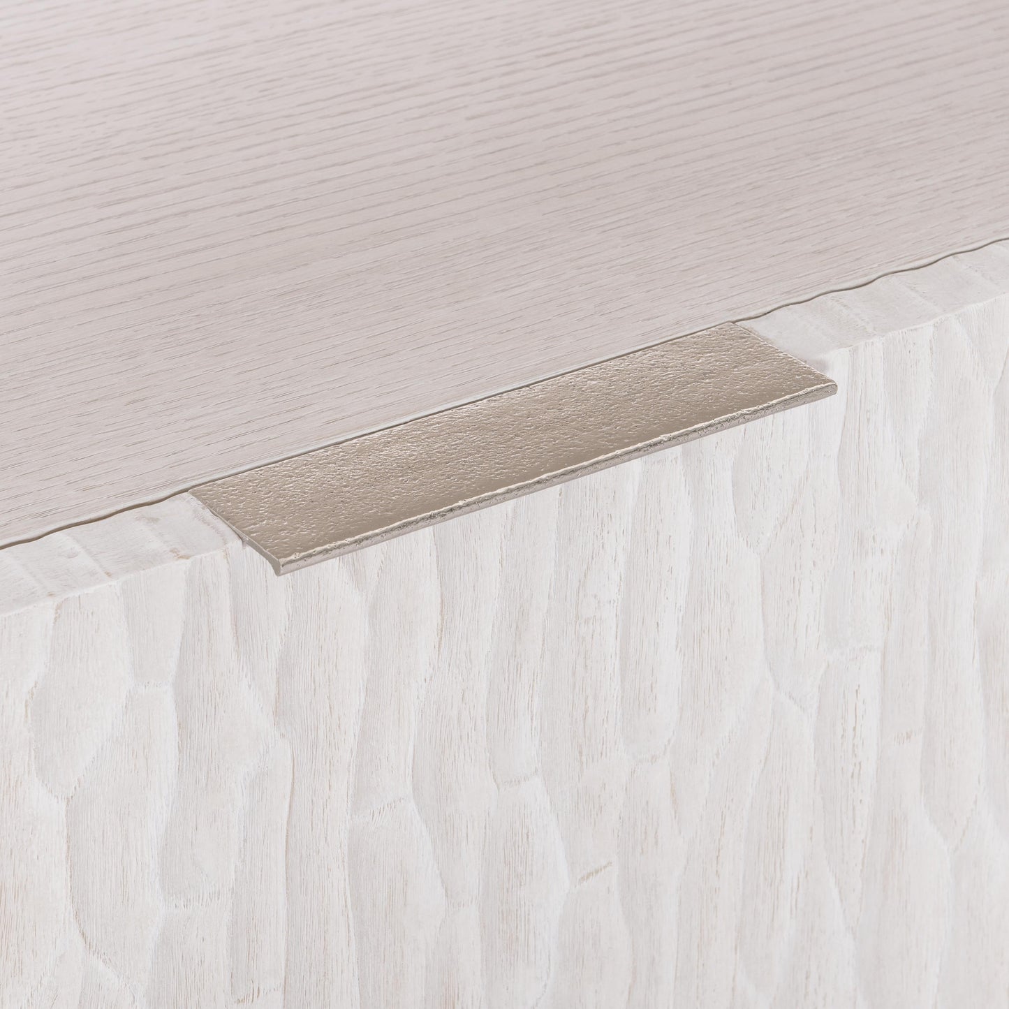 Solaria Weathered Bone File Credenza - Ornate Home