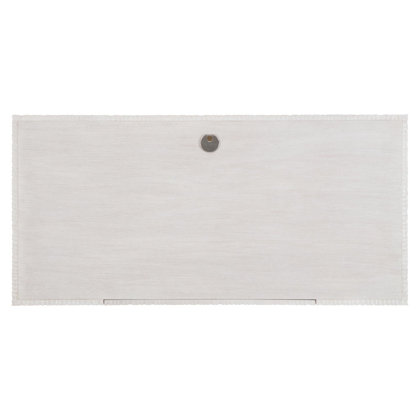 Solaria Weathered Bone/Shiny Nickel Desk - Ornate Home