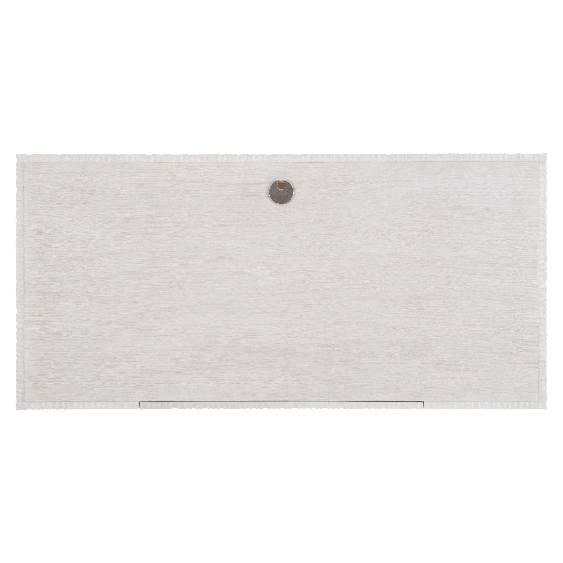 Solaria Weathered Bone/Shiny Nickel Desk - Ornate Home