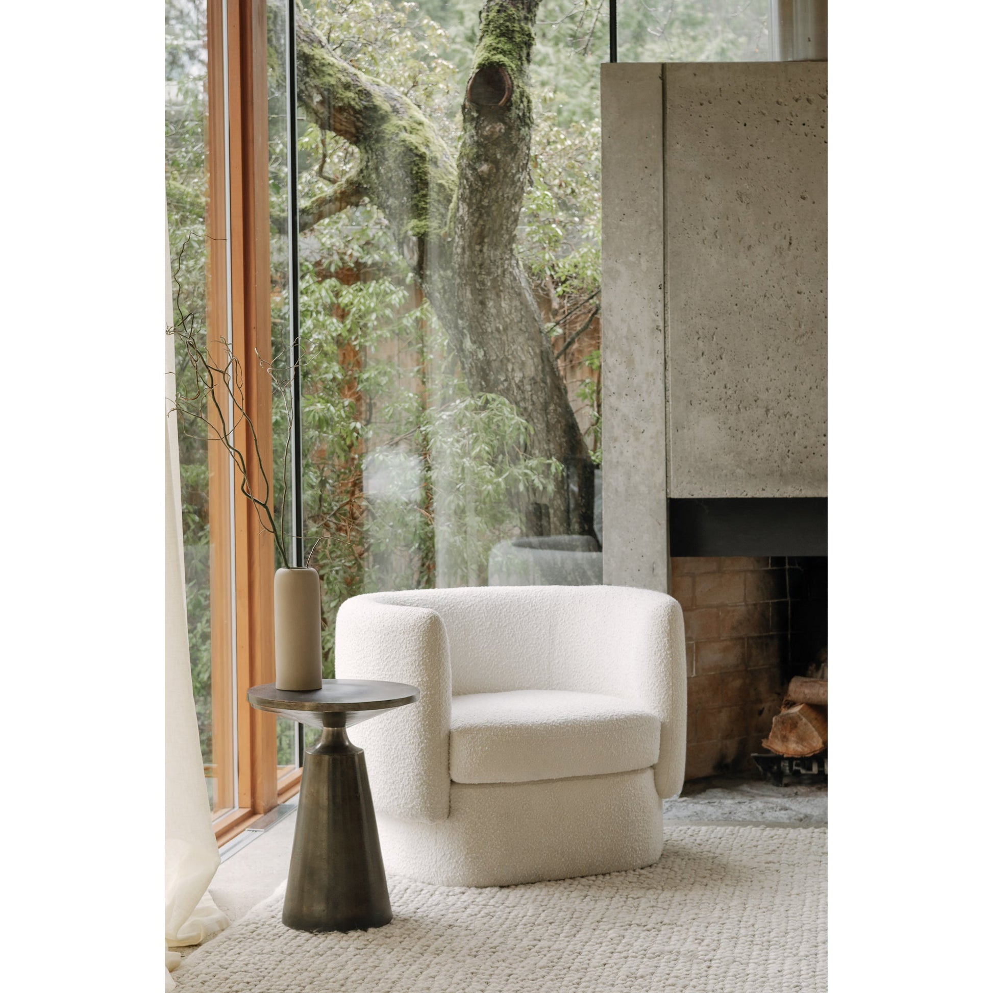 Sonja Charcoal Grey Accent Table - Ornate Home