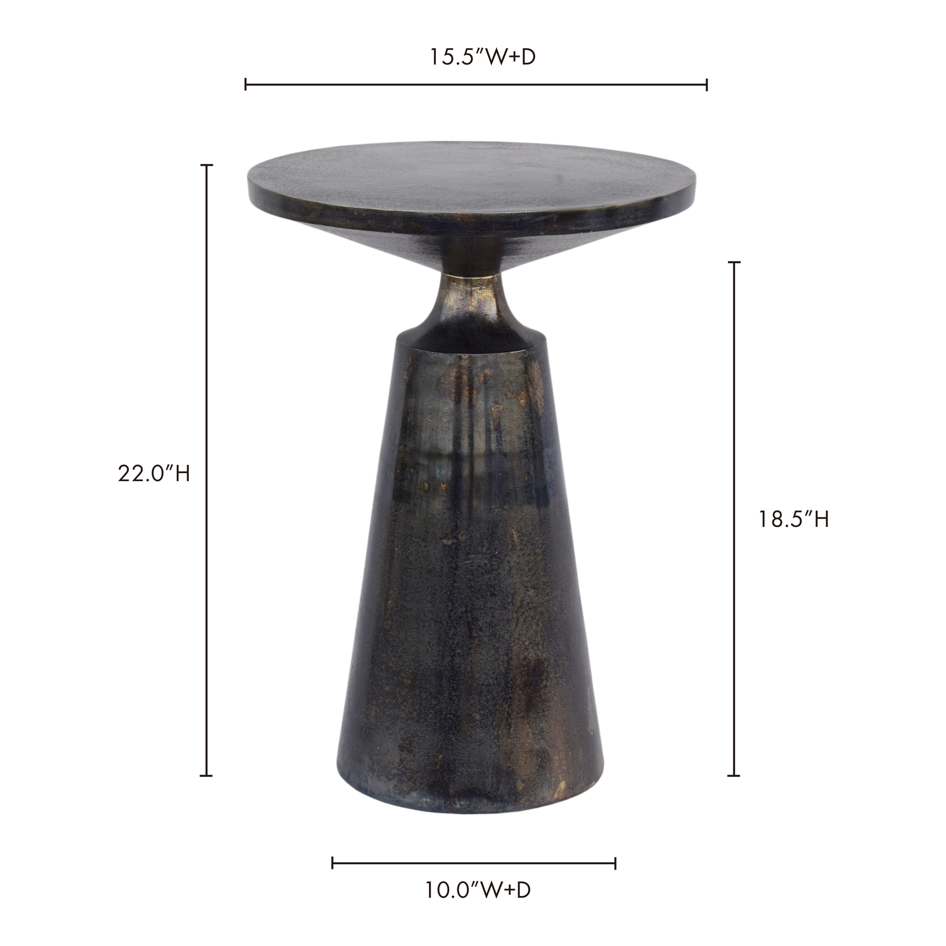 Sonja Charcoal Grey Accent Table - Ornate Home