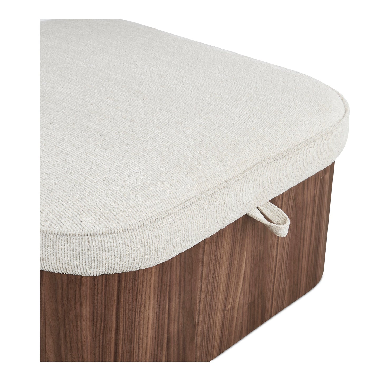 Sonny Walnut Ottoman - Ornate Home