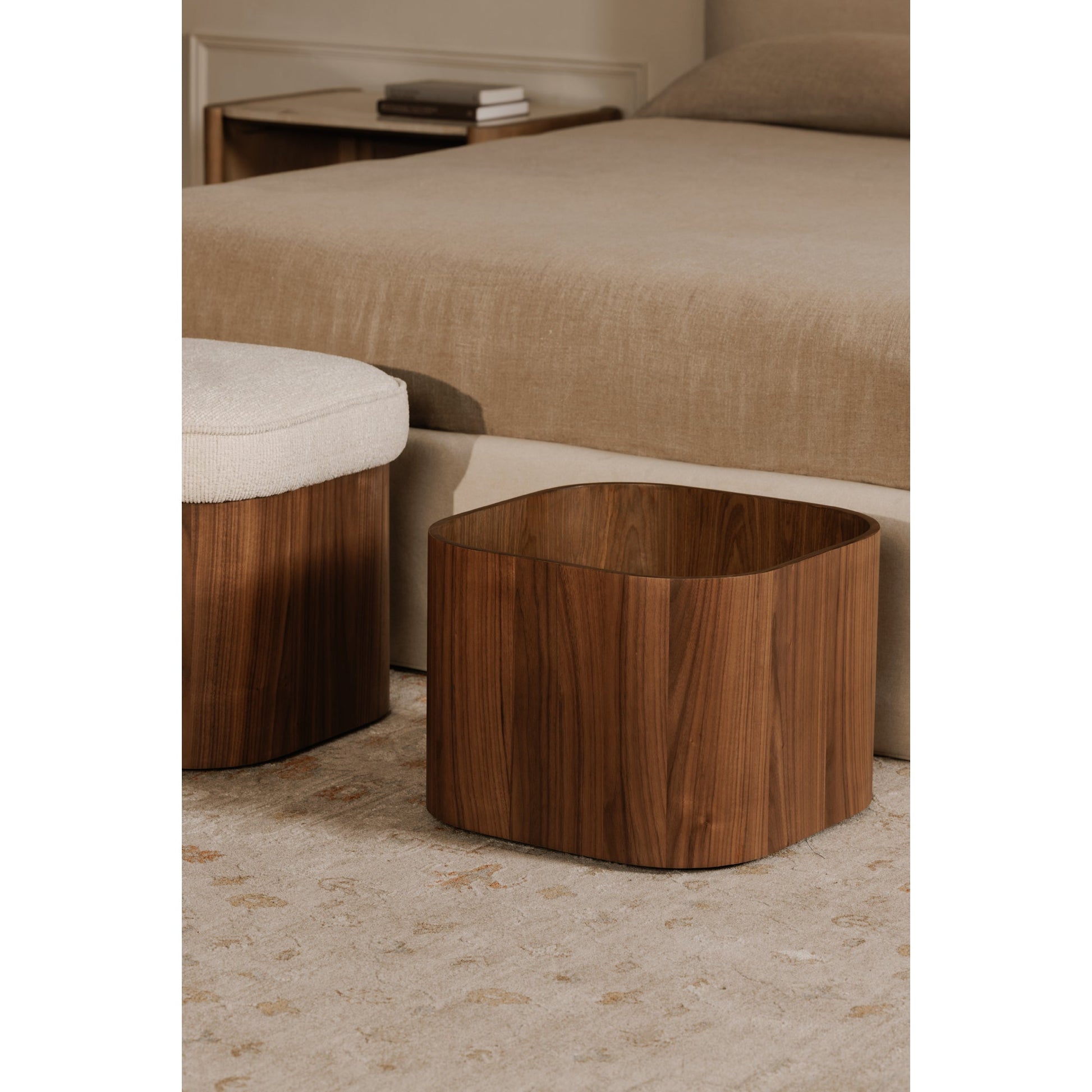Sonny Walnut Stool - Ornate Home
